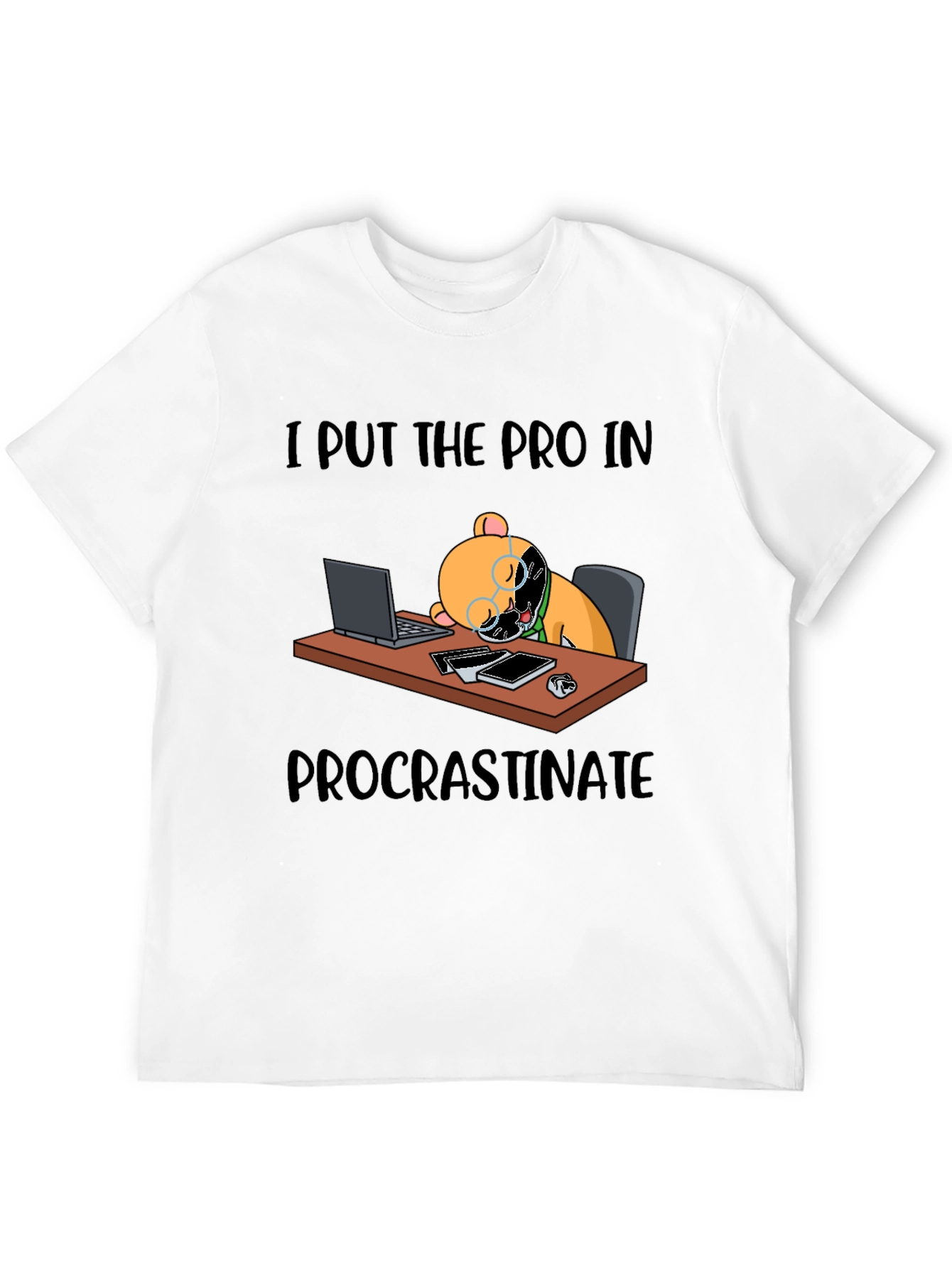 Procrastinate T-Shirt Funny Bear Lazy