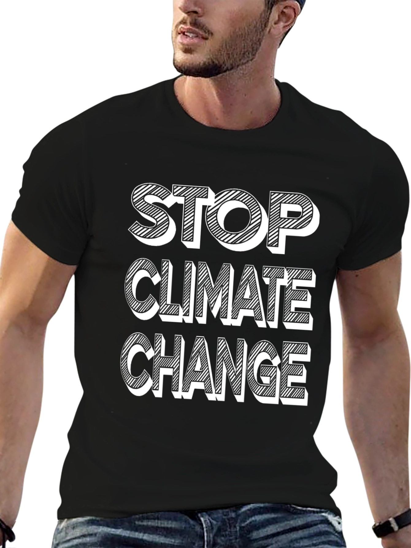 Stop Climate Change Graphic T-Shirt