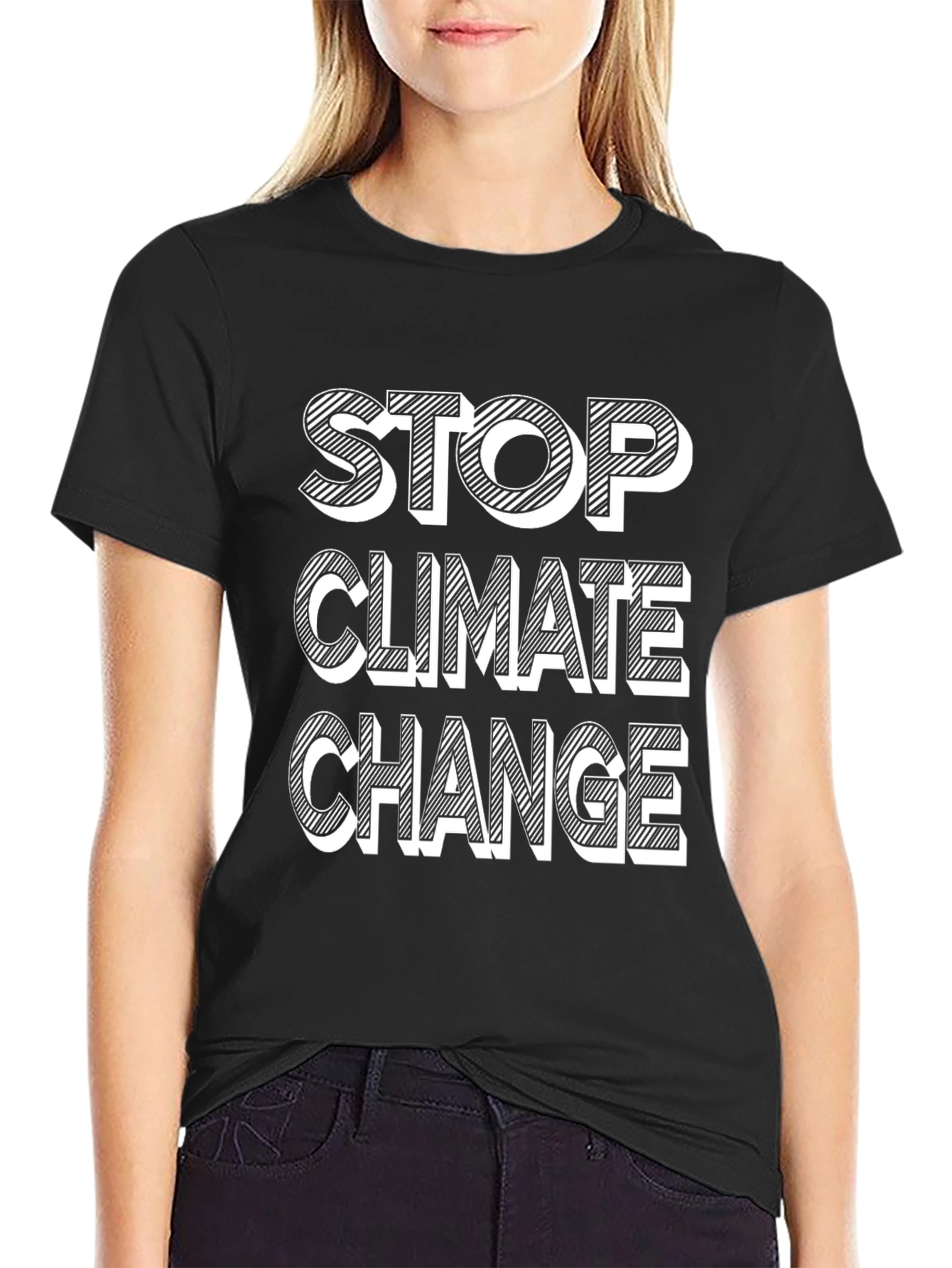 Stop Climate Change Graphic T-Shirt
