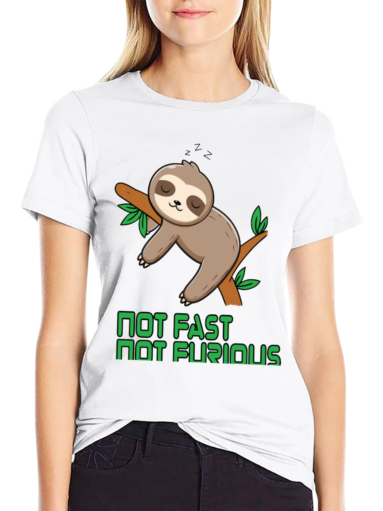 Not Fast Not Furious Sloth T-Shirt