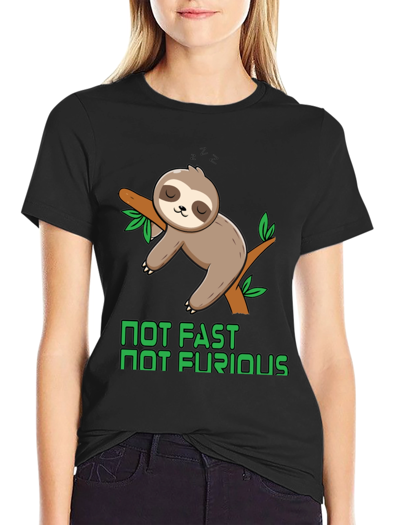 Not Fast Not Furious Sloth T-Shirt