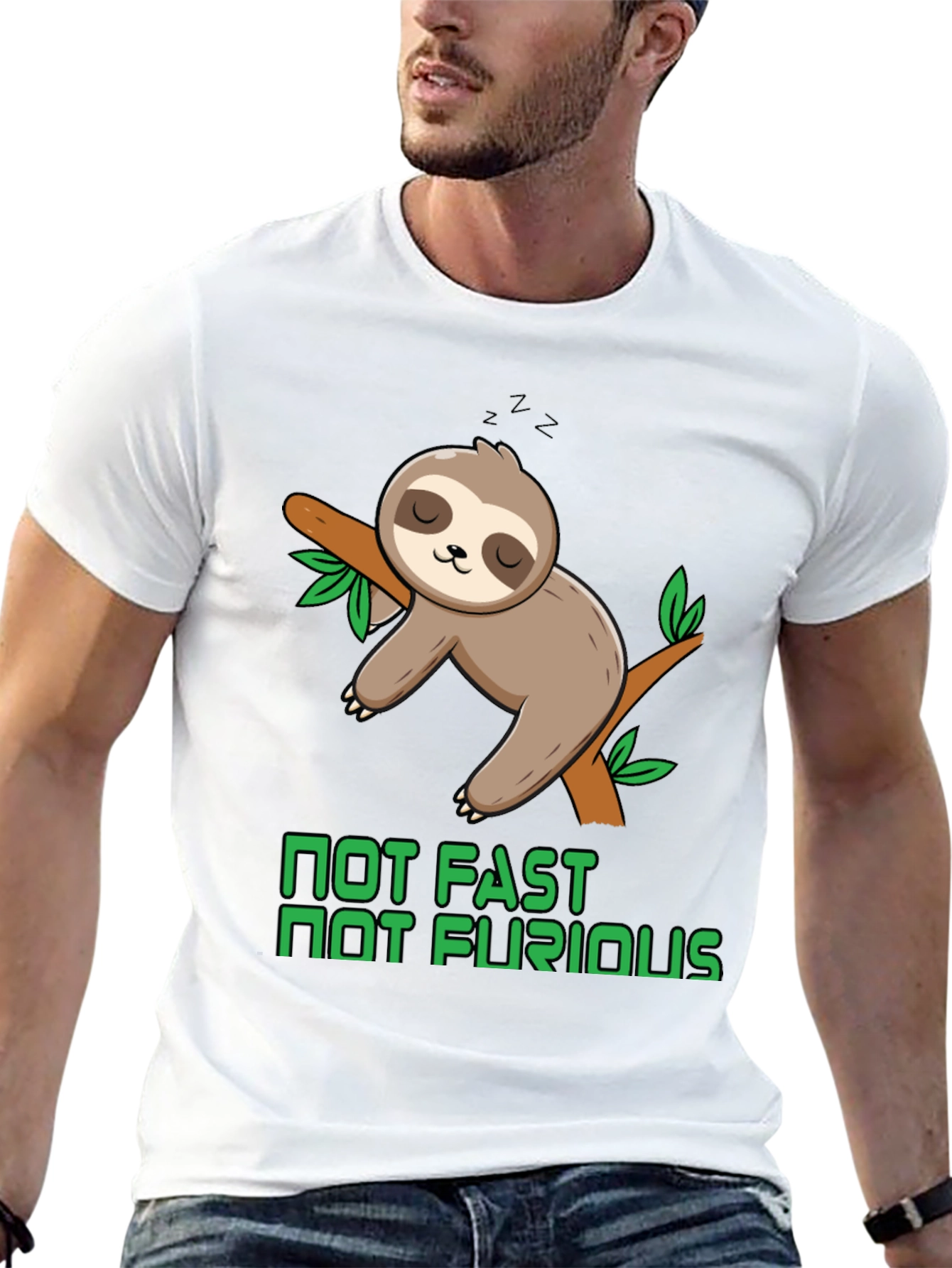 Not Fast Not Furious Sloth T-Shirt