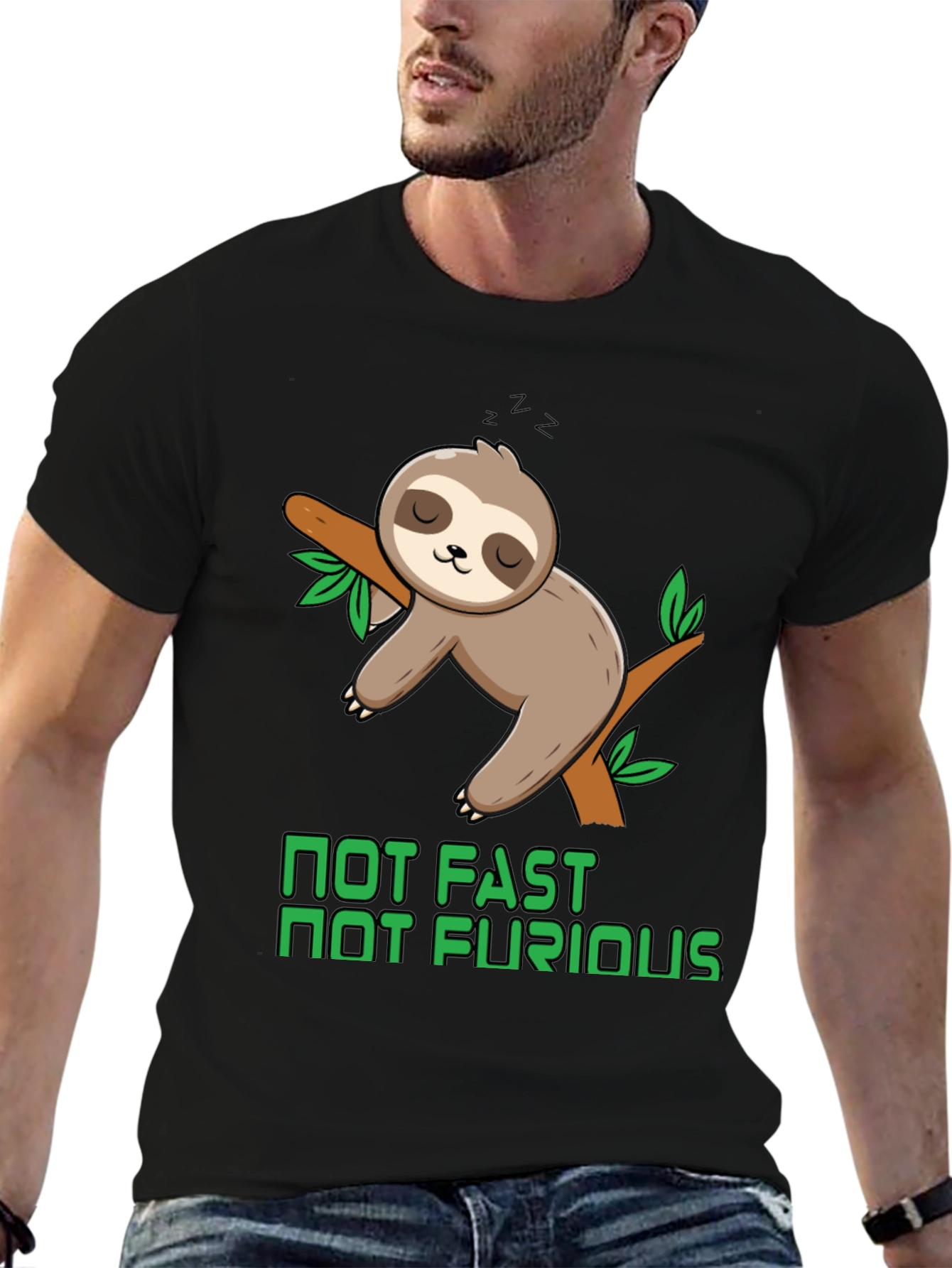 Not Fast Not Furious Sloth T-Shirt