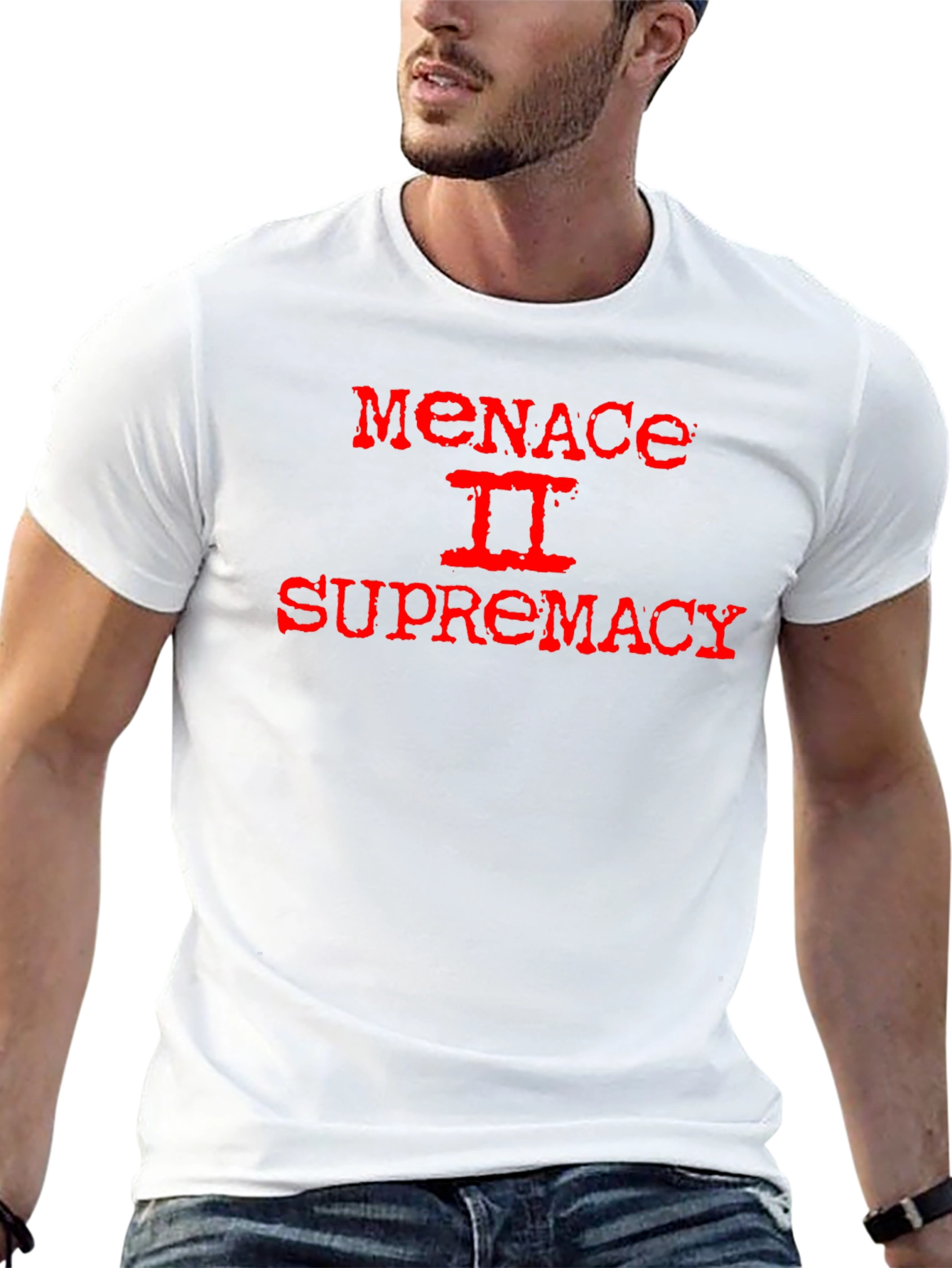 Menace II Supremacy Black Graphic T-Shirt