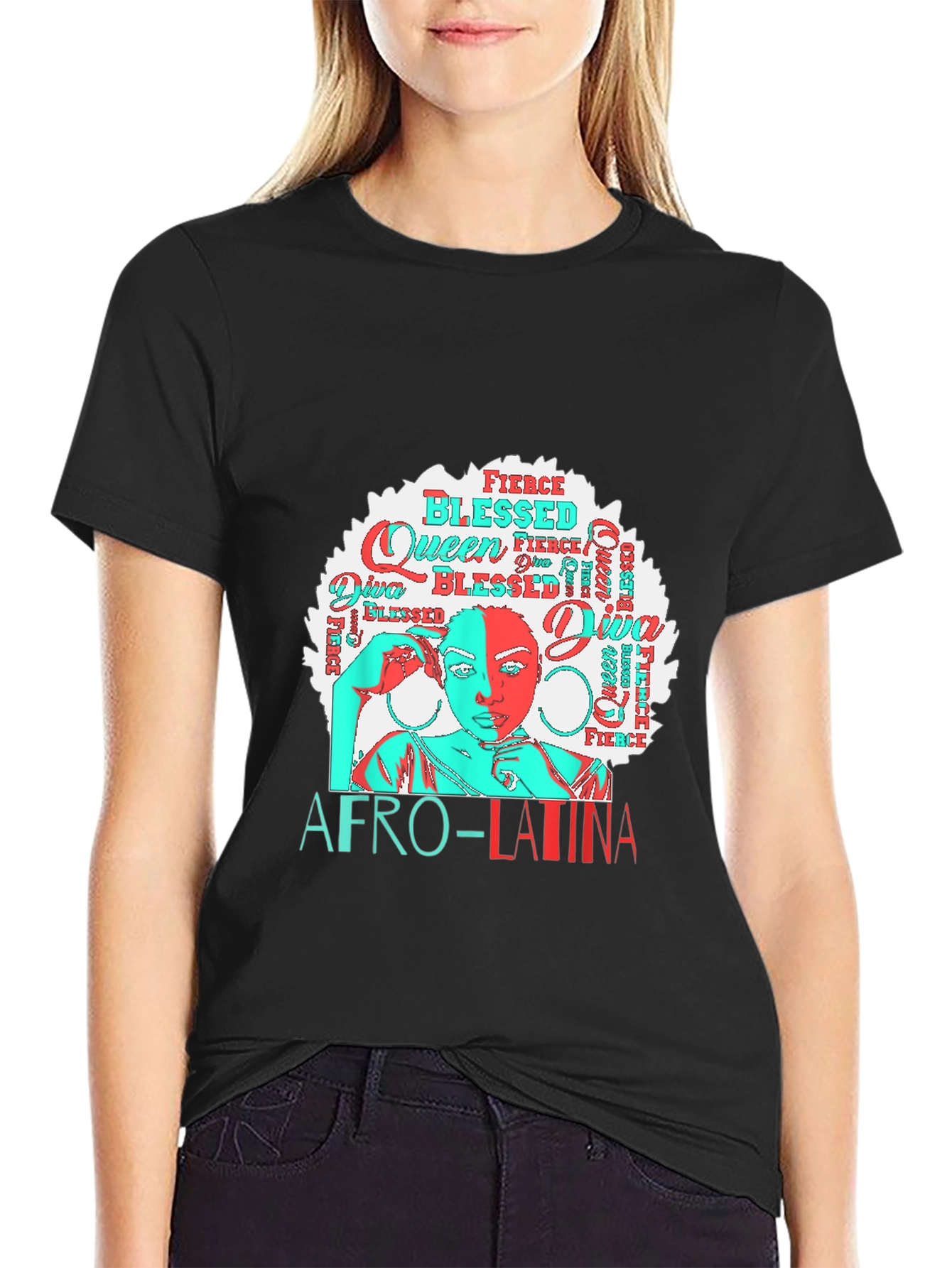 Afro-Latina Queen Graphic Tee