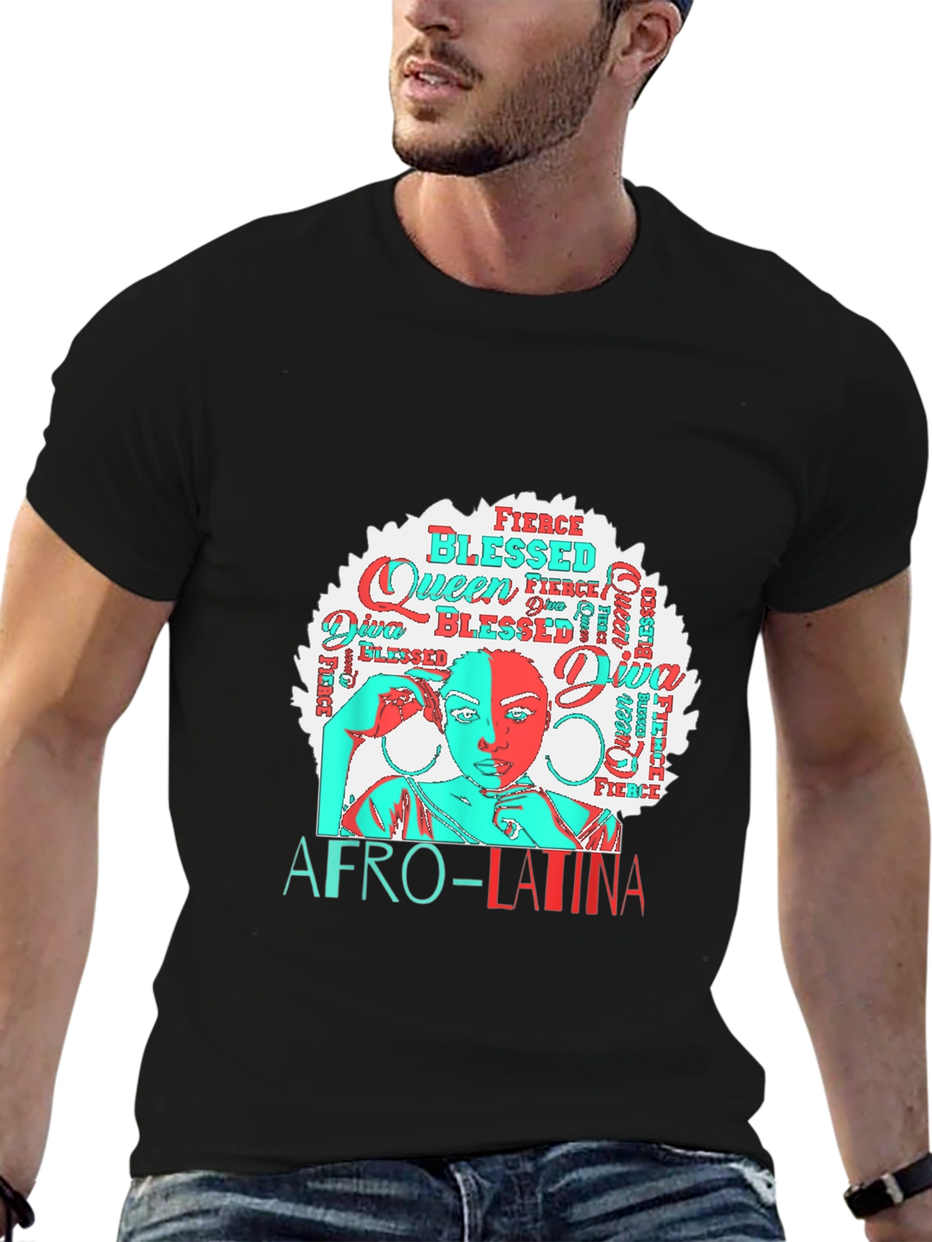 Afro-Latina Queen Graphic Tee