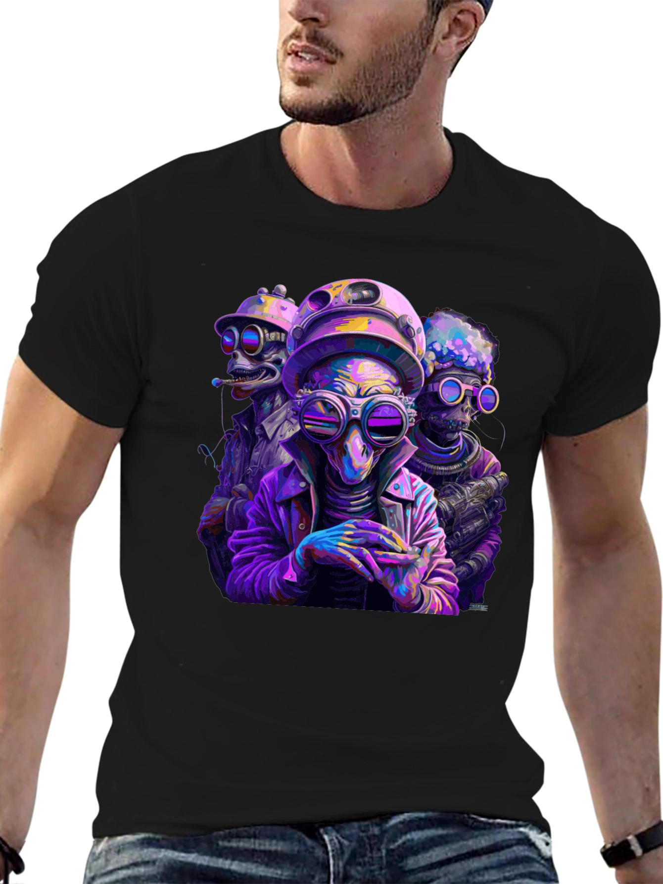 Sci-Fi Alien T-Shirt - Unique Graphic Tee