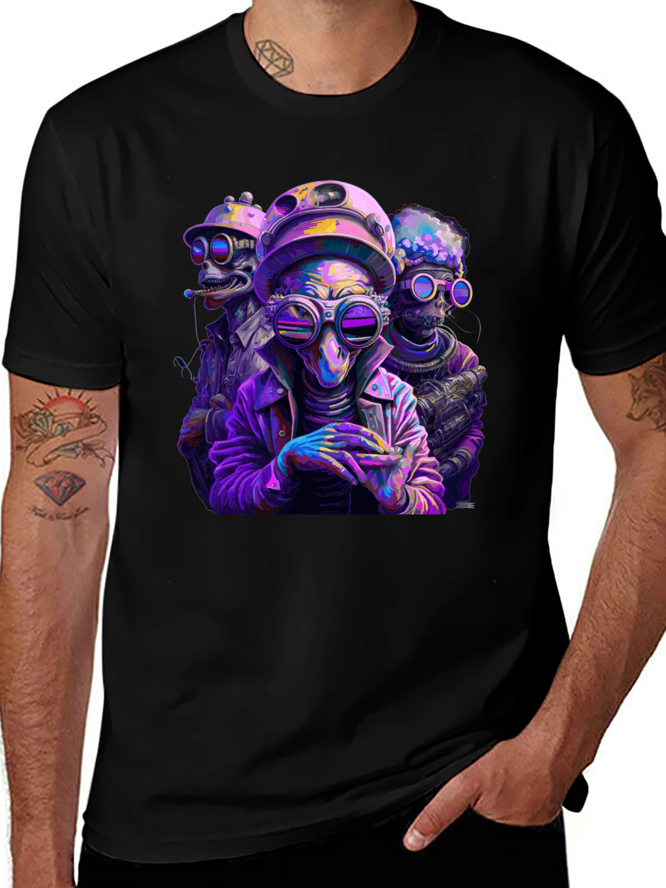Sci-Fi Alien T-Shirt - Unique Graphic Tee