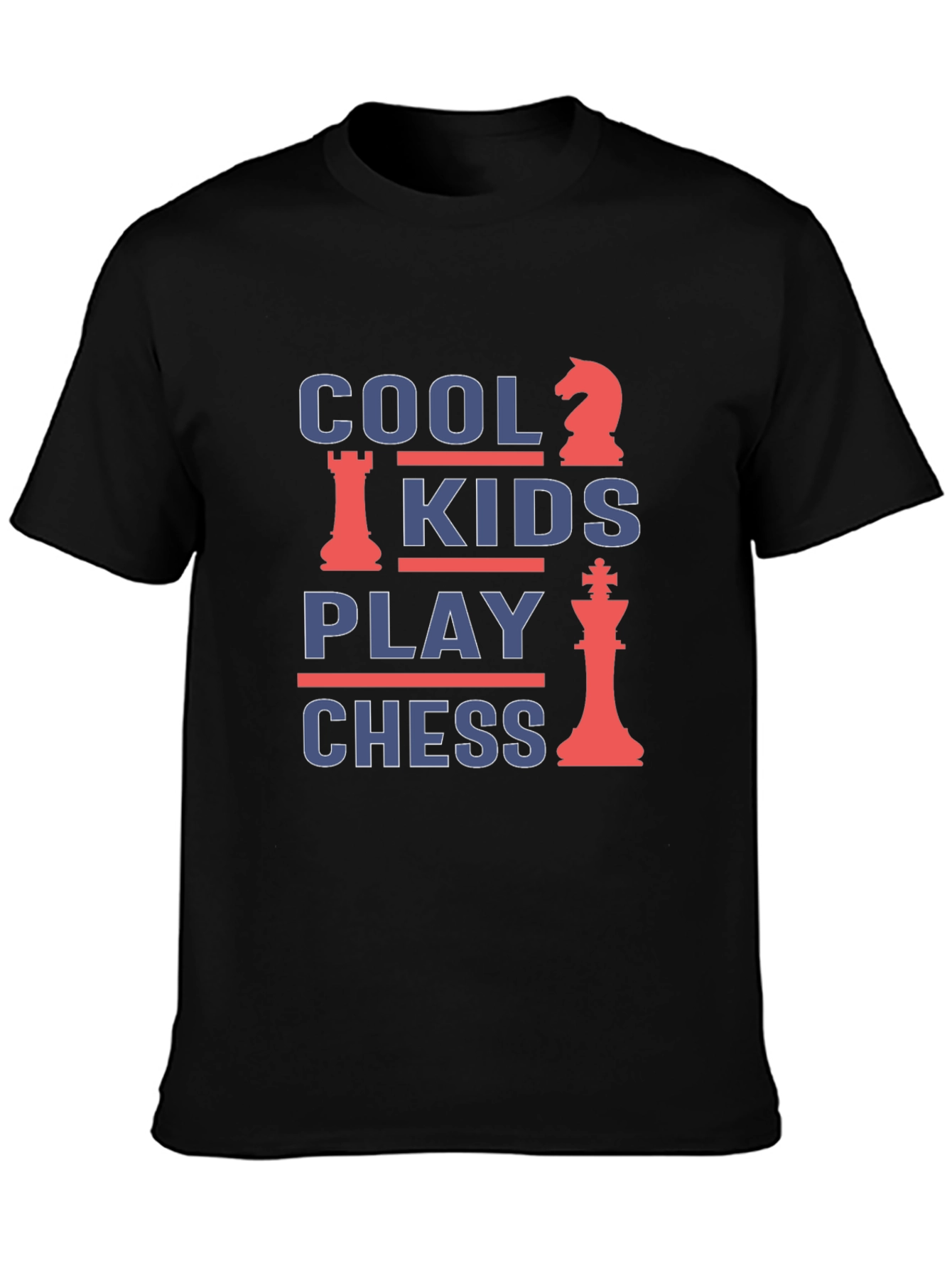 Cool Kids Play Chess Graphic T-Shirt