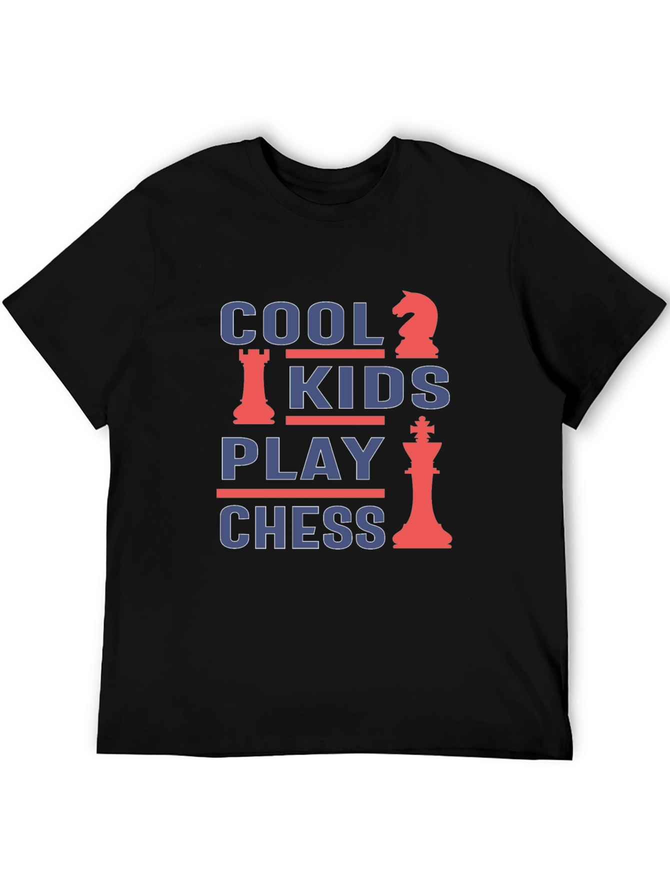 Cool Kids Play Chess Graphic T-Shirt