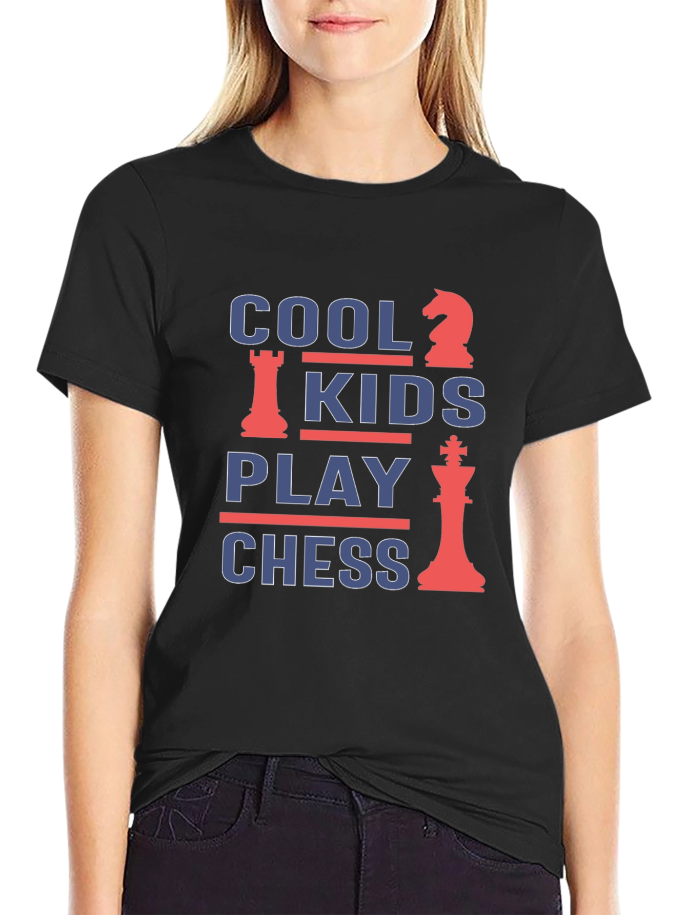 Cool Kids Play Chess Graphic T-Shirt