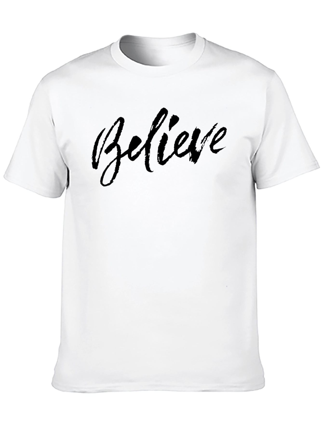 Believe Black Graphic T-Shirt