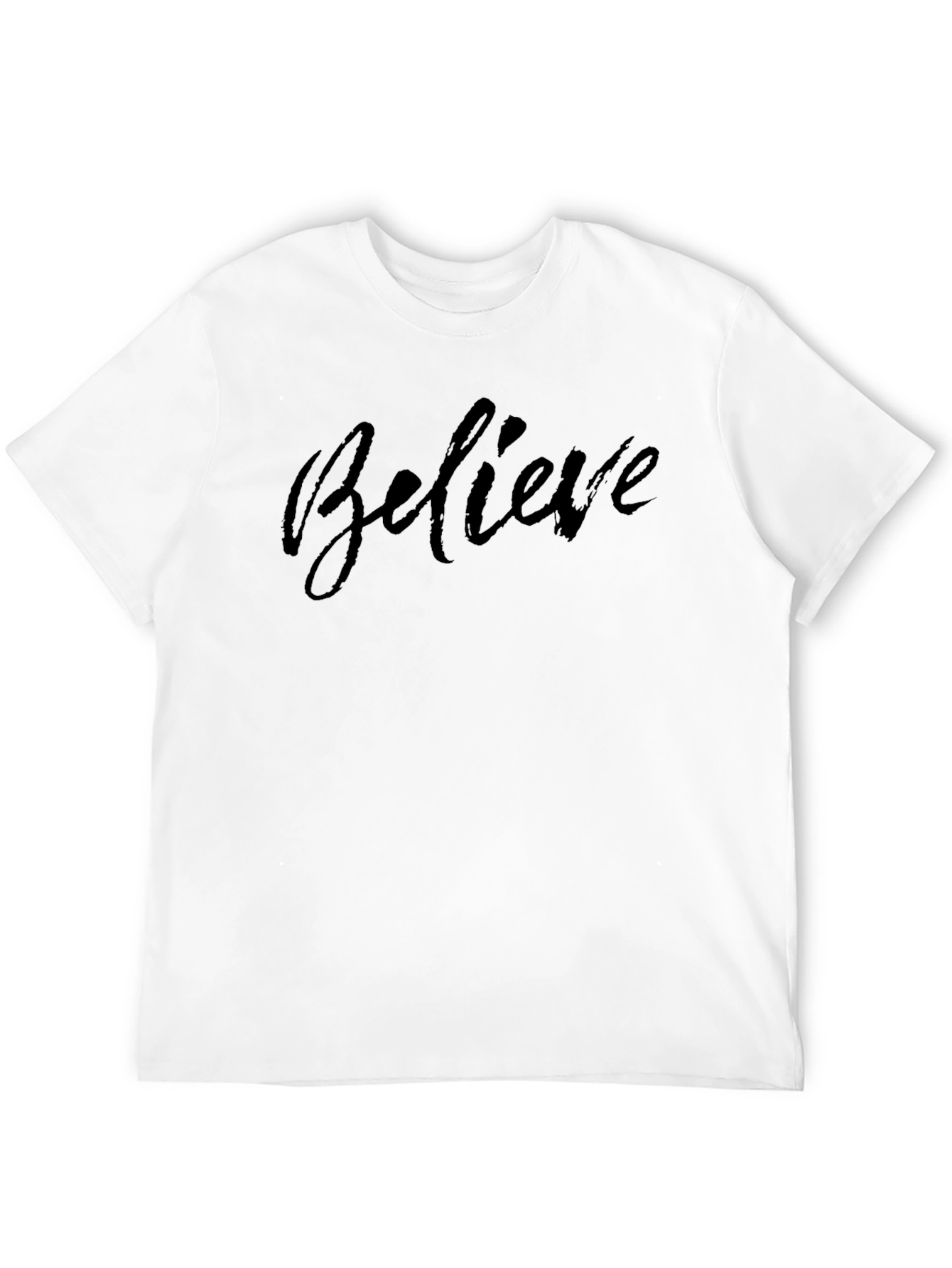 Believe Black Graphic T-Shirt