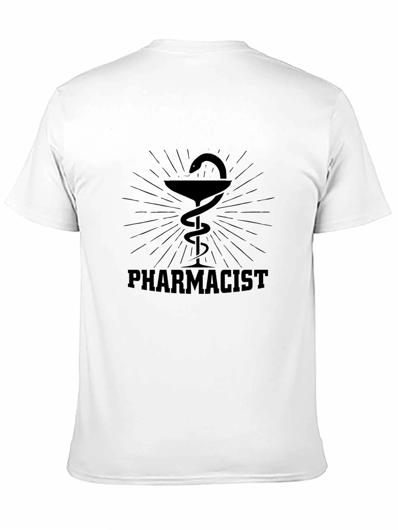 Pharmacist Symbol Black T-Shirt