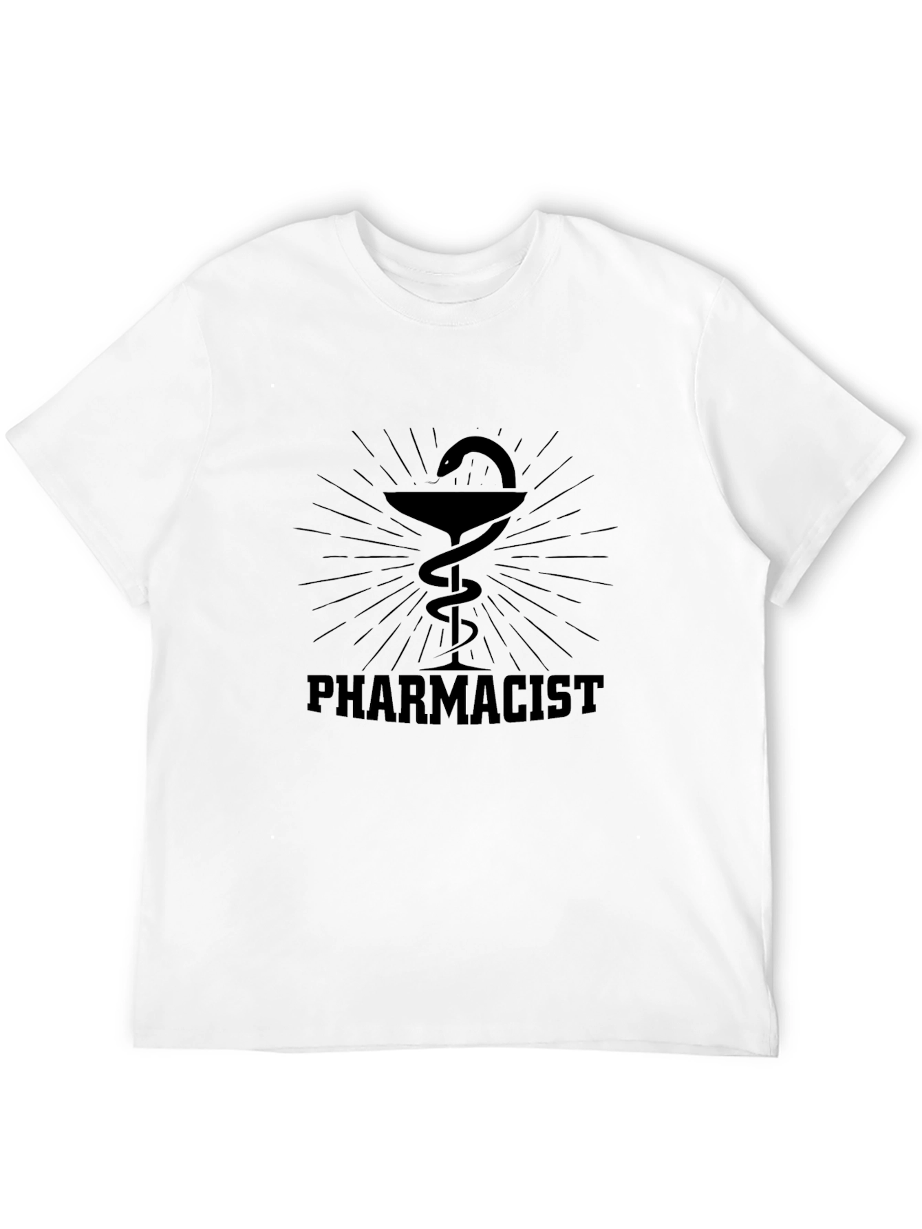 Pharmacist Symbol Black T-Shirt