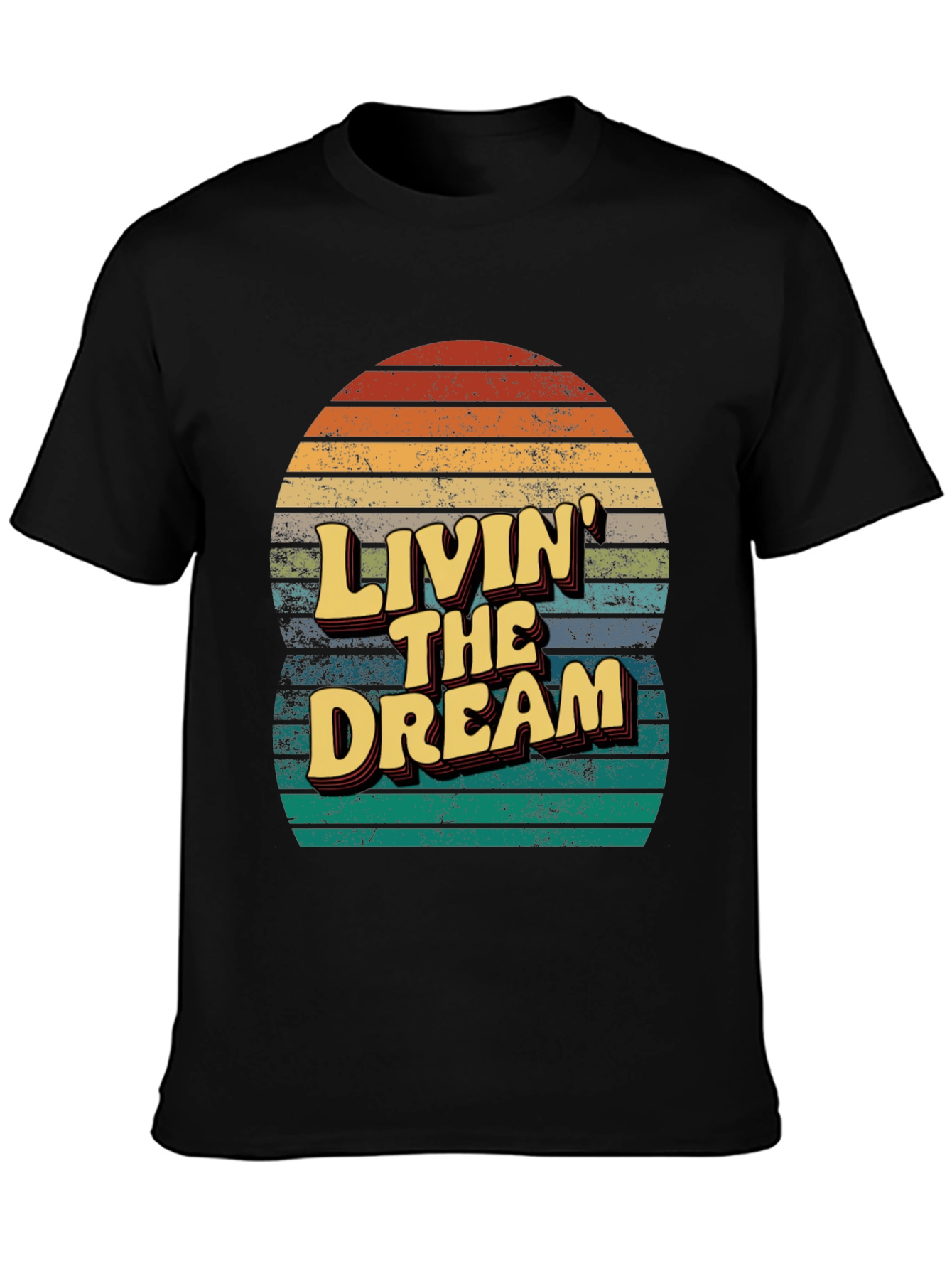 Livin The Dream Retro Graphic T-Shirt