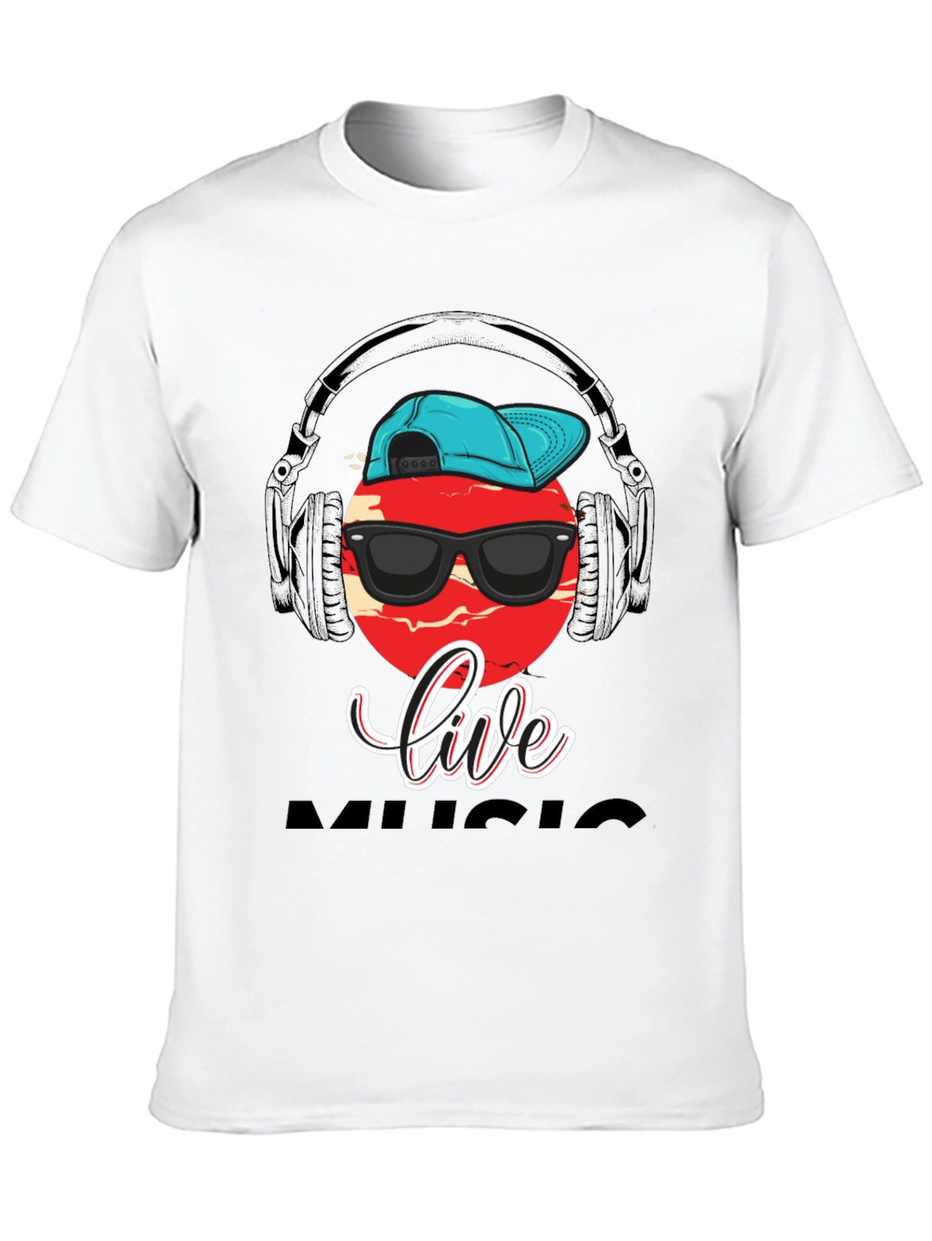 Live Music Graphic Print T-Shirt