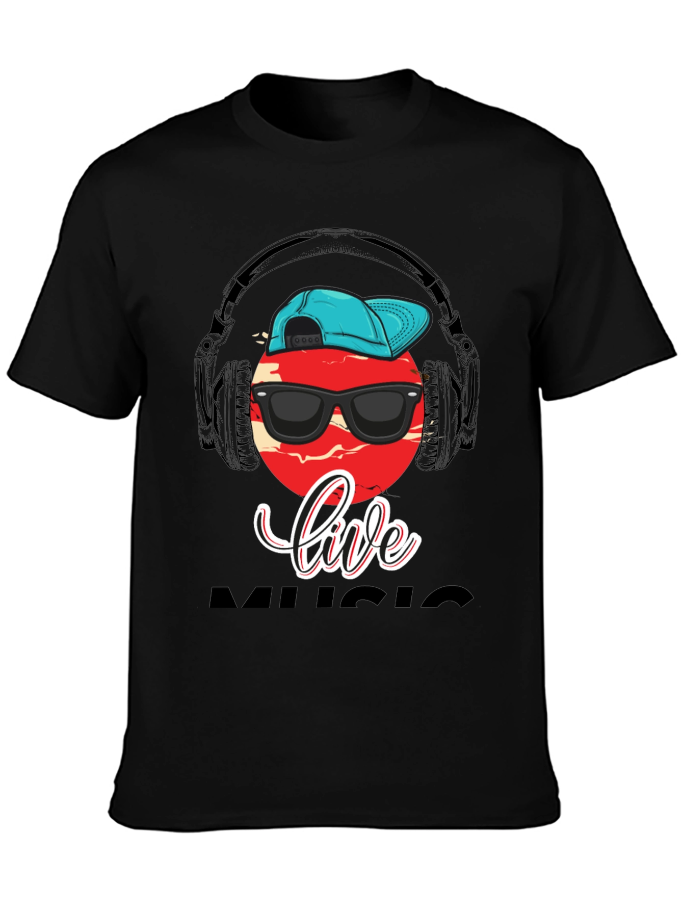 Live Music Graphic Print T-Shirt