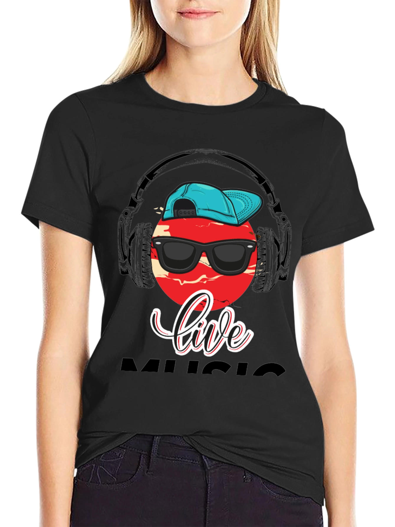 Live Music Graphic Print T-Shirt