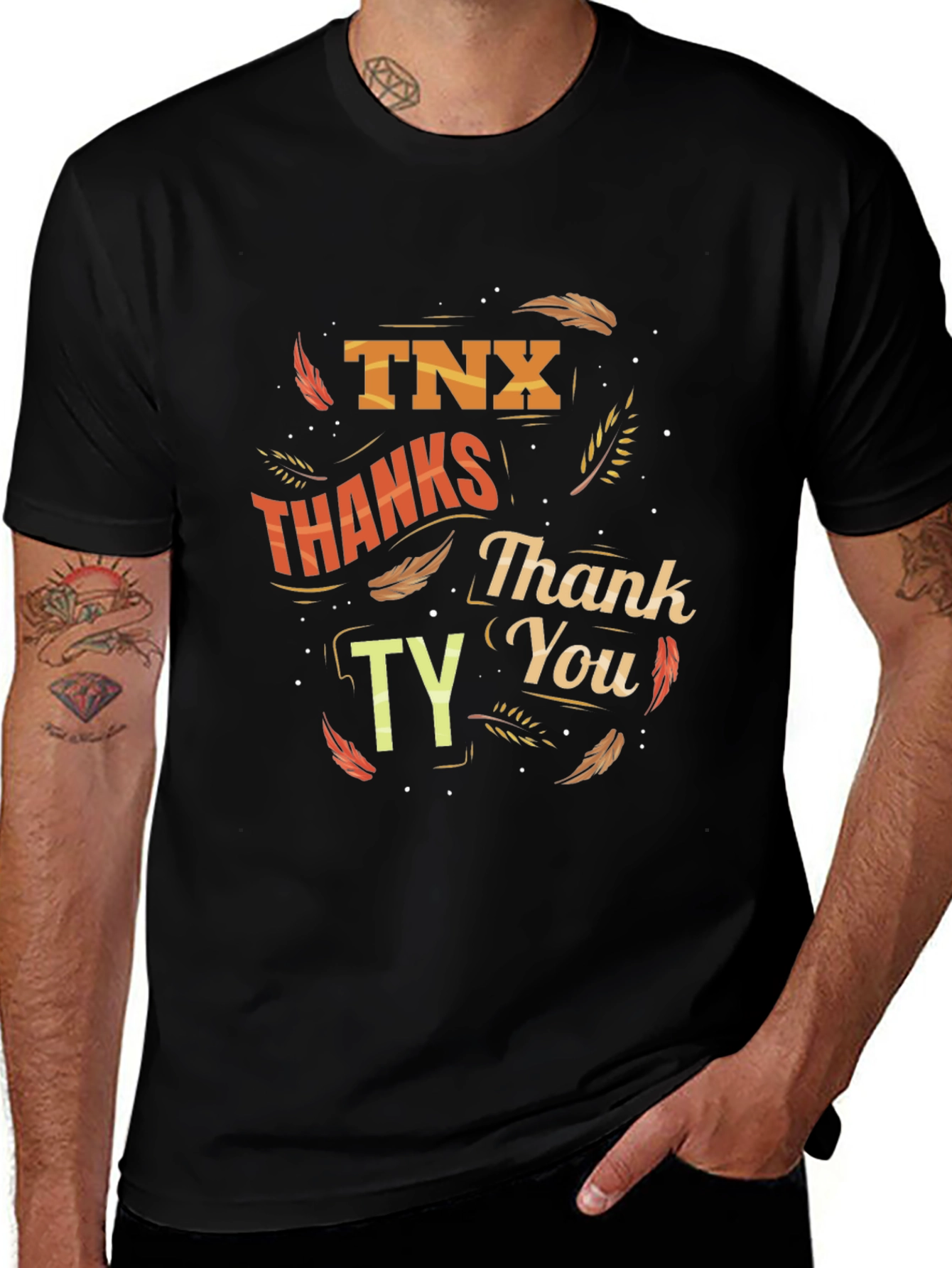 Thanksgiving T-Shirt: TNX Thanks Thank You TY Design