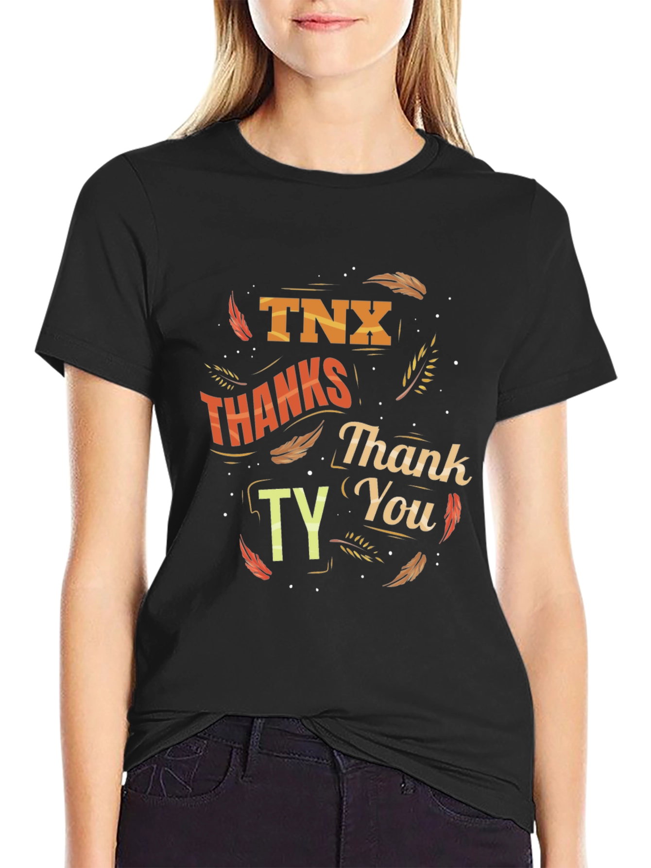 Thanksgiving T-Shirt: TNX Thanks Thank You TY Design