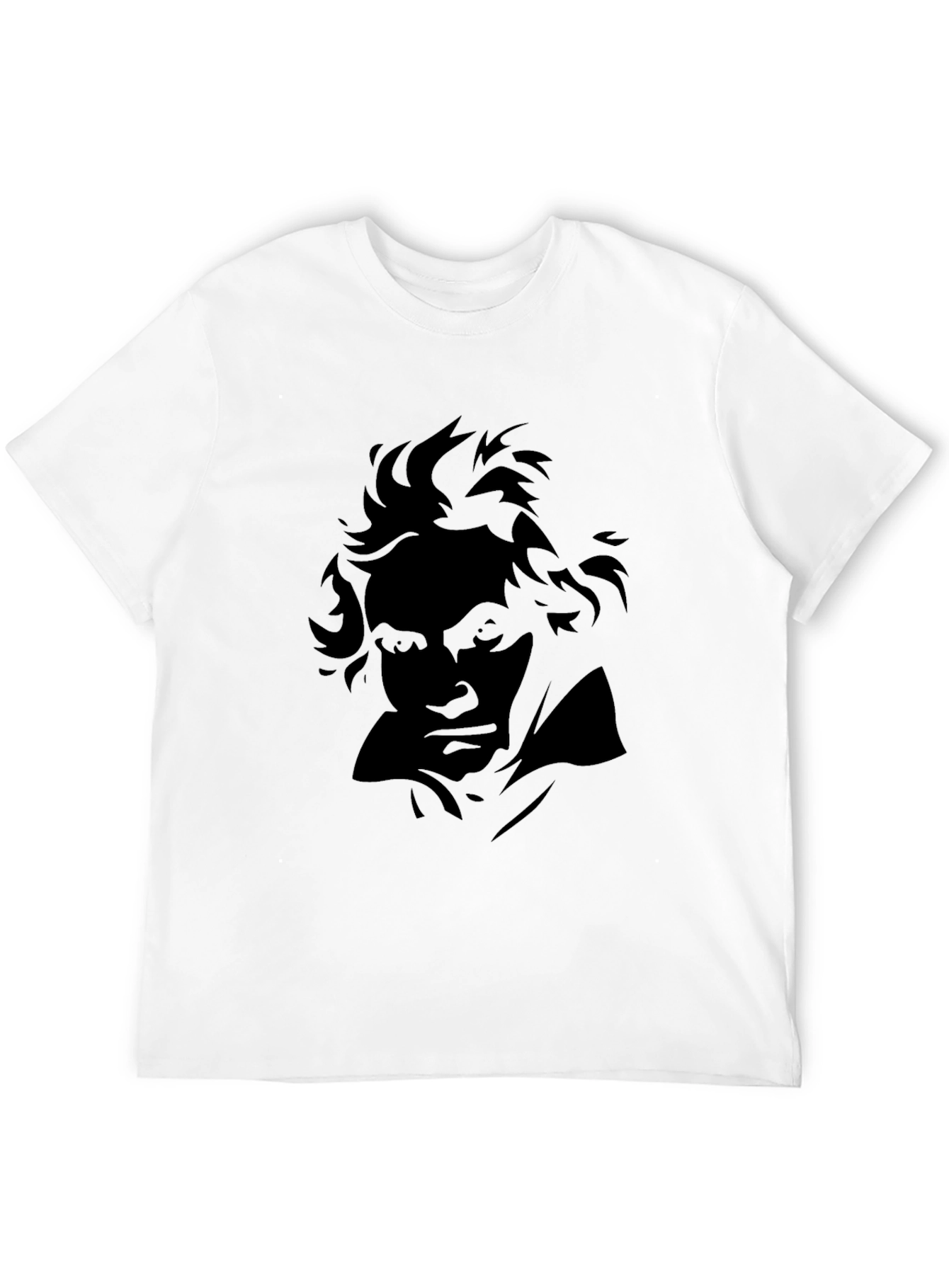 Beethoven Graphic Print Black T-Shirt