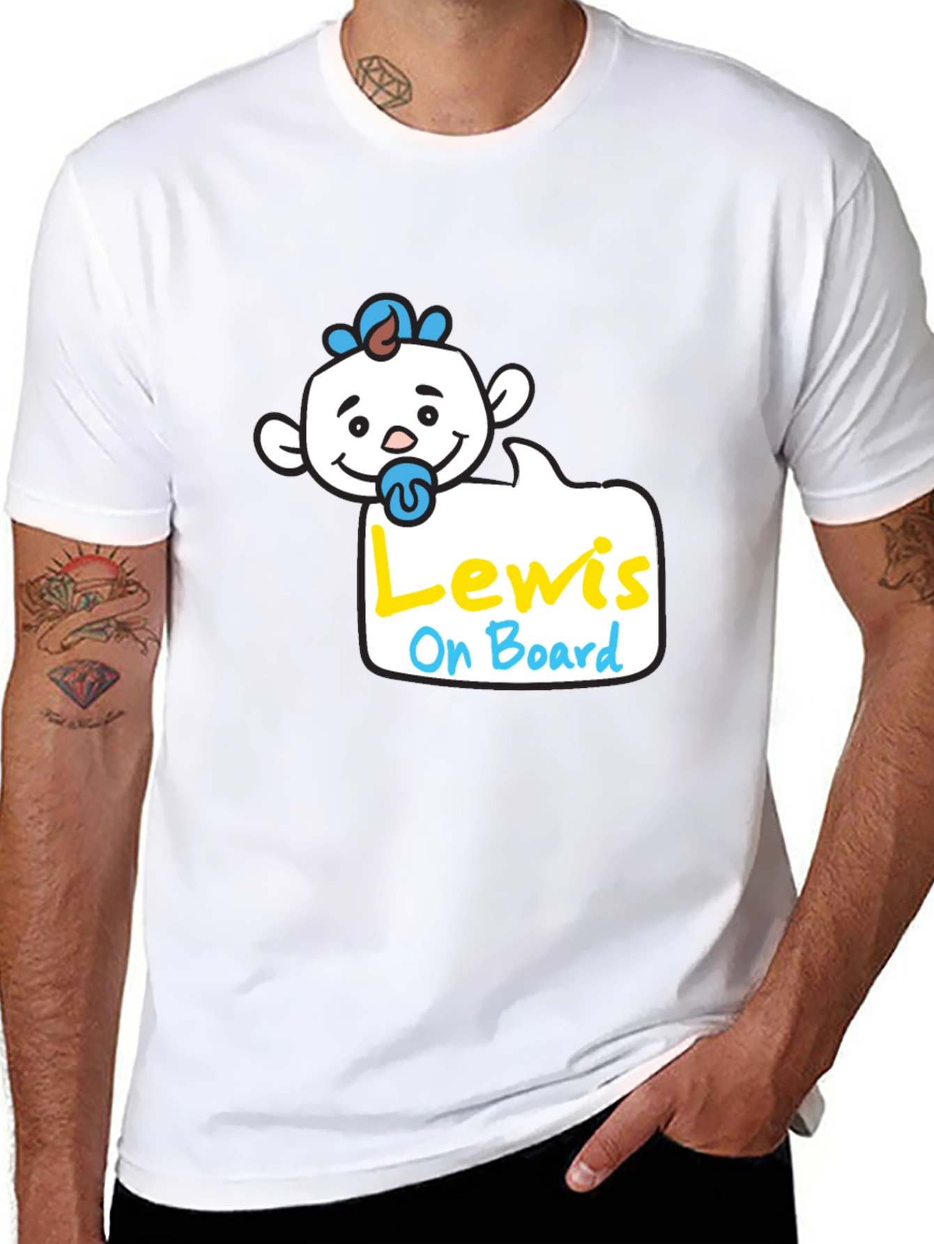 Lewis On Board Baby Tee - Unisex