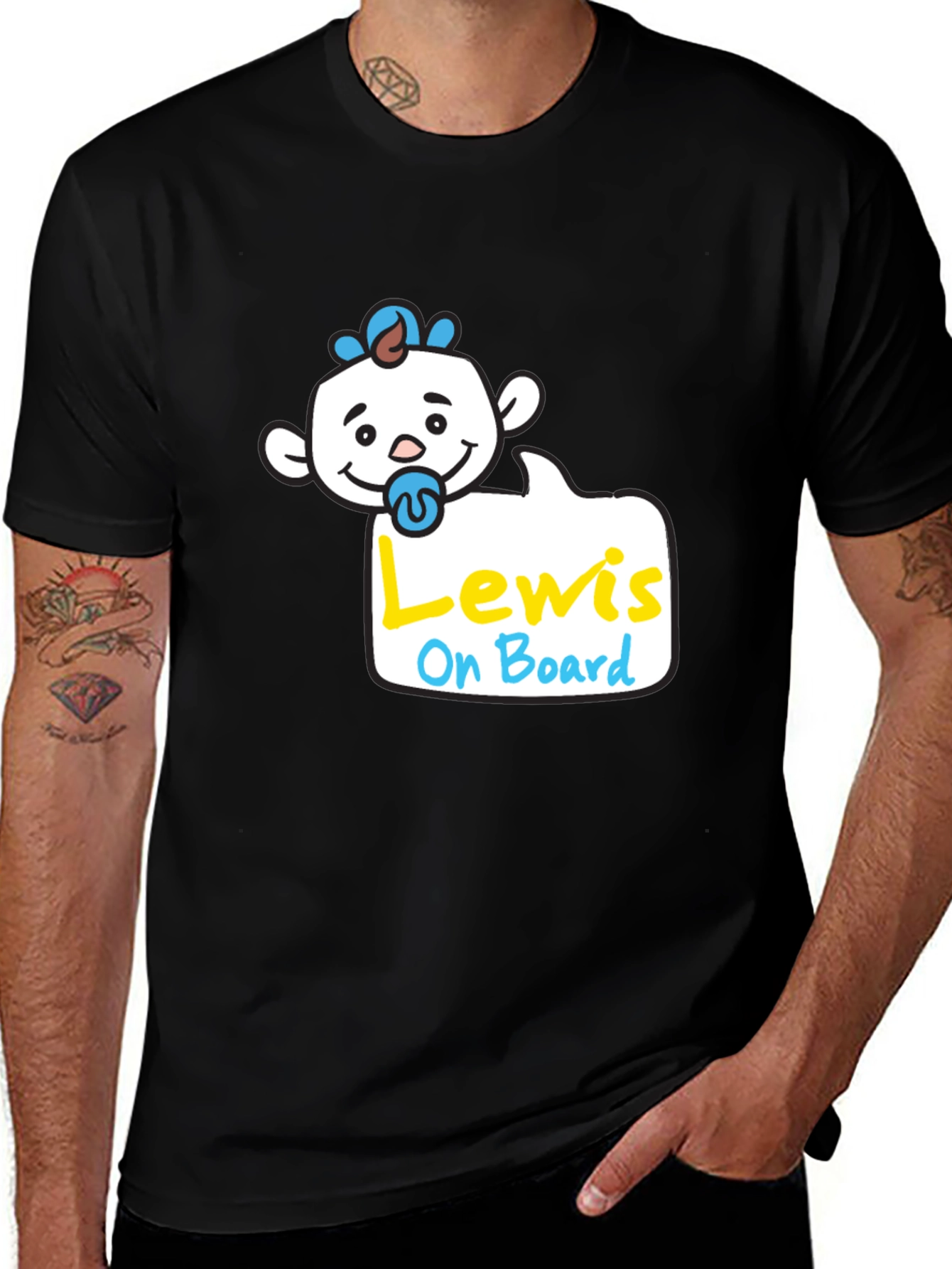Lewis On Board Baby Tee - Unisex