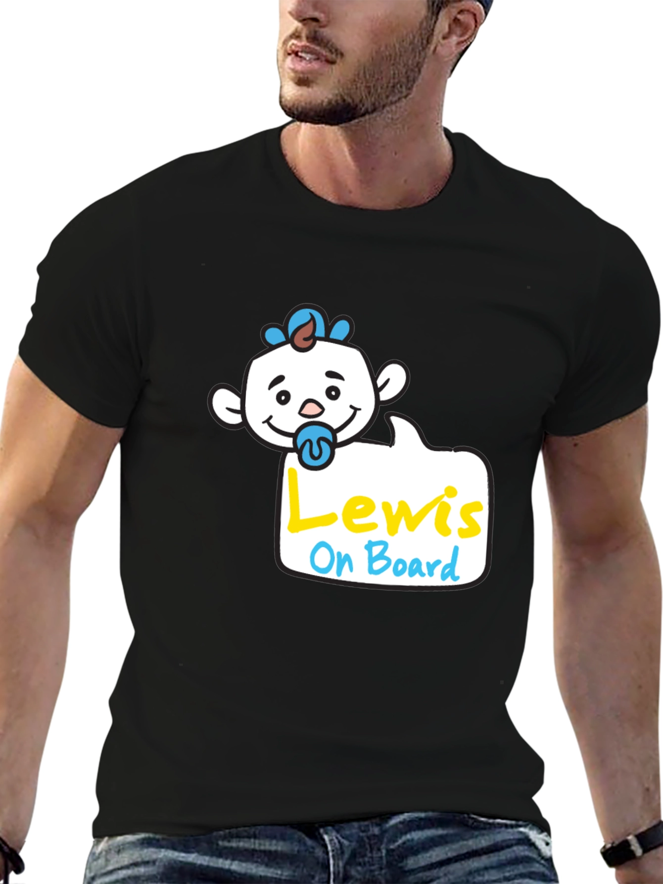 Lewis On Board Baby Tee - Unisex