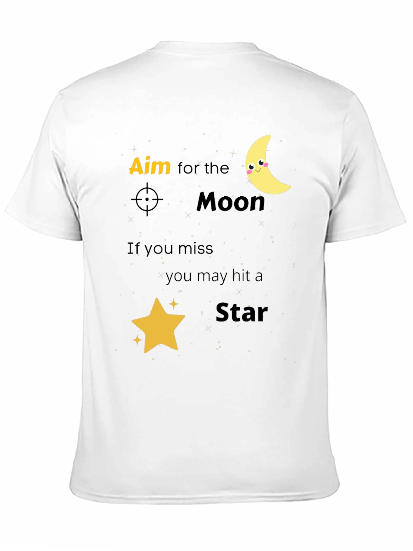 Aim for the Moon Graphic Tee - Black