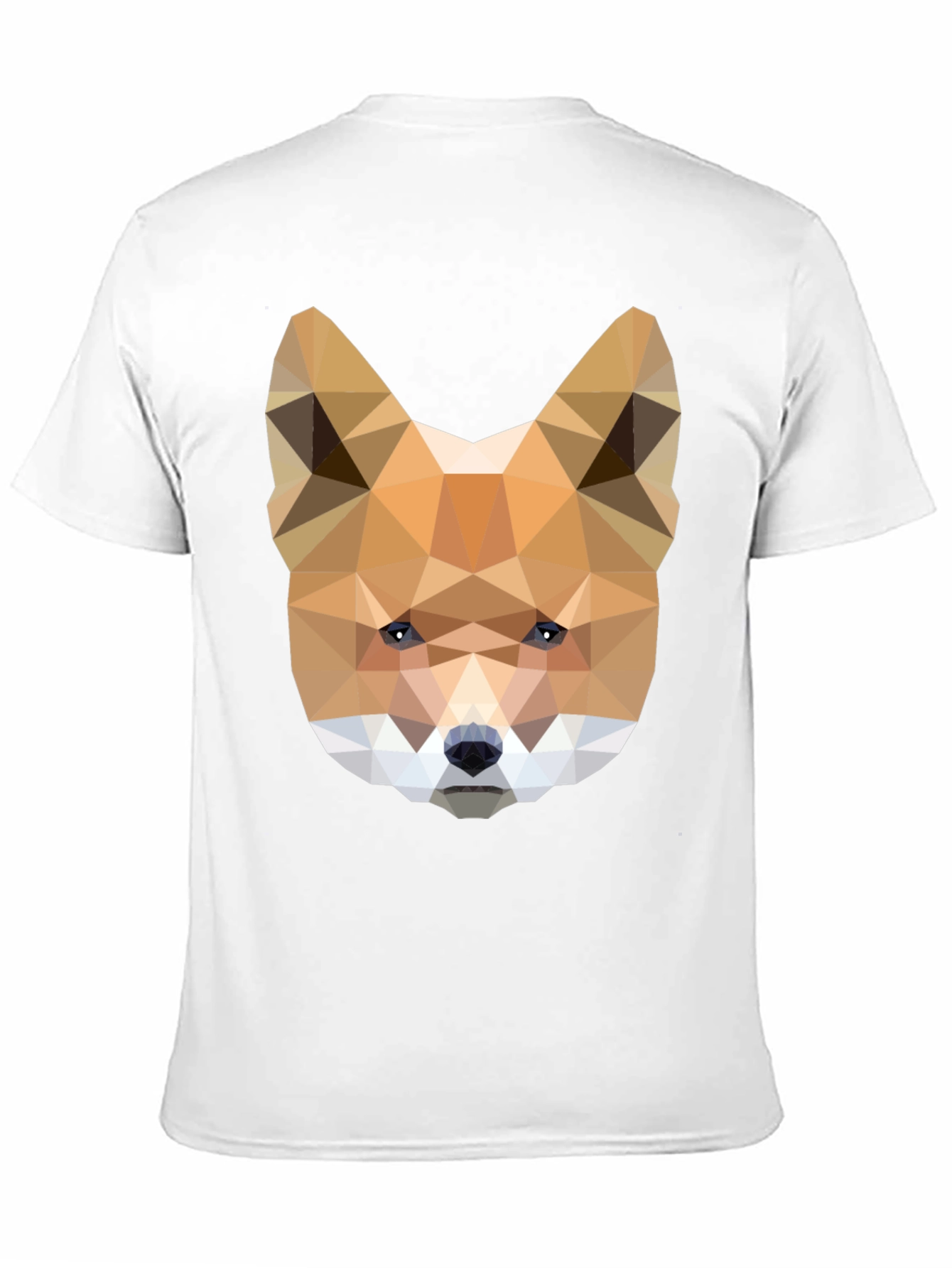 Geometric Fox Head Tee - Modern Art Shirt