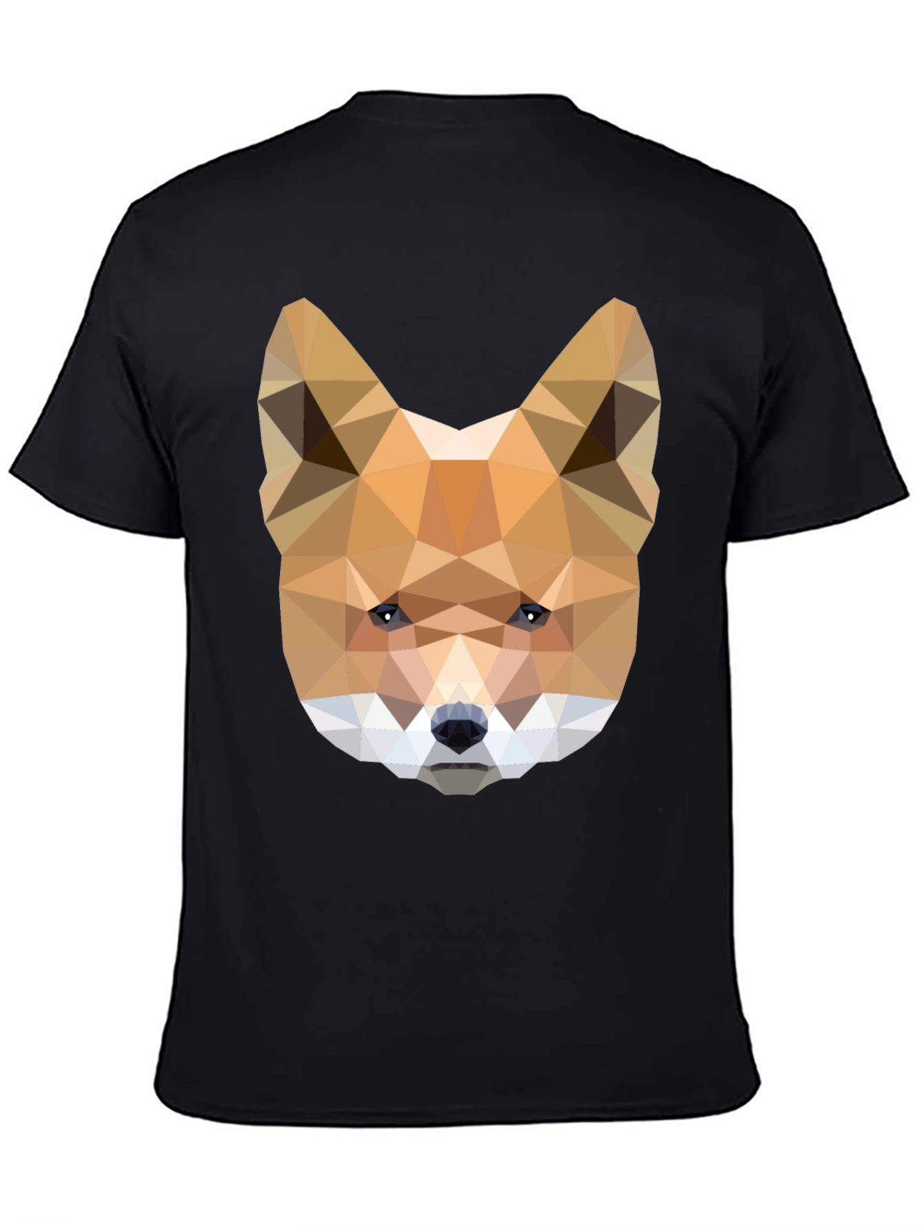 Geometric Fox Head Tee - Modern Art Shirt