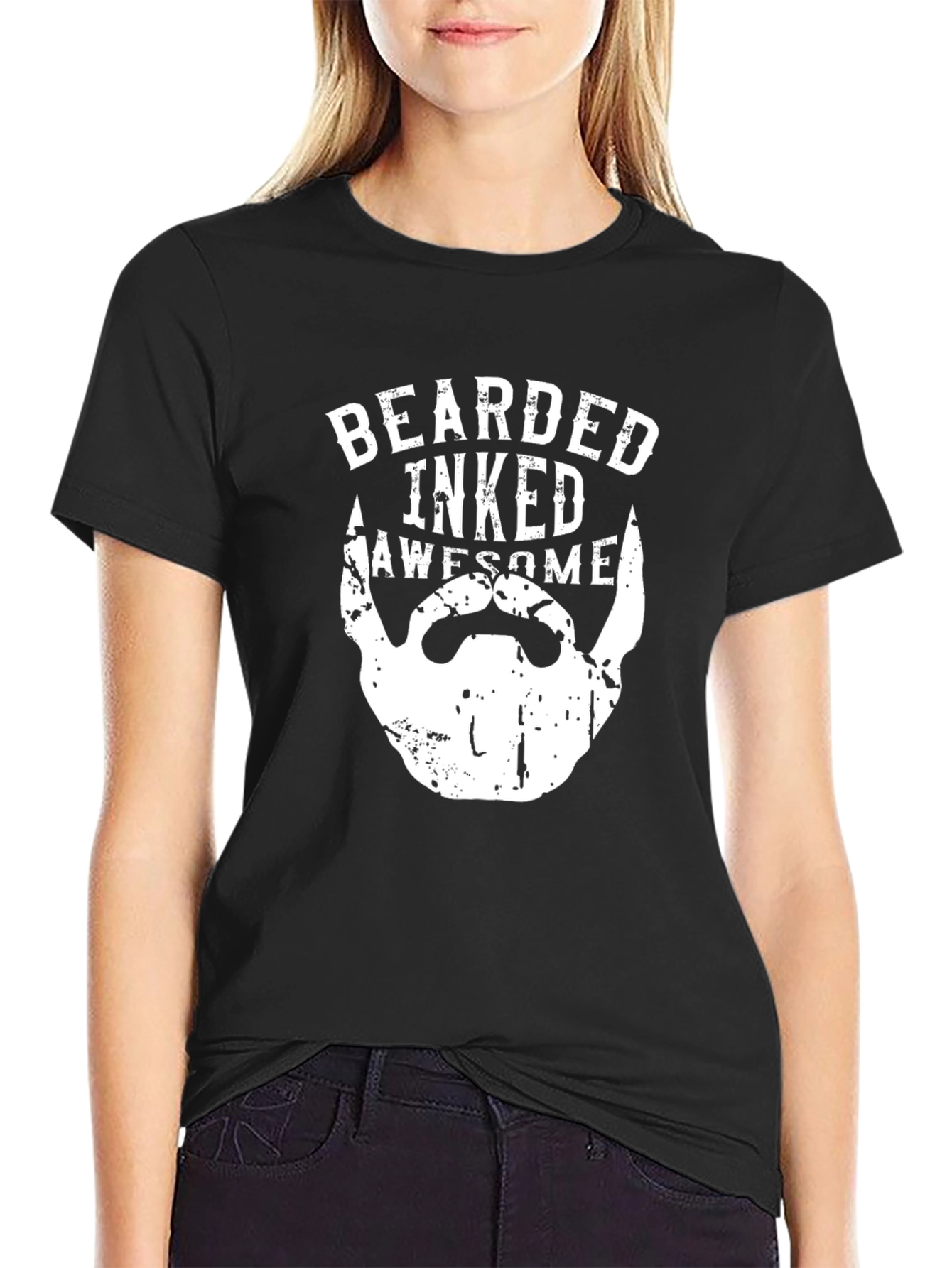 Bearded Inked Awesome T-Shirt - Black