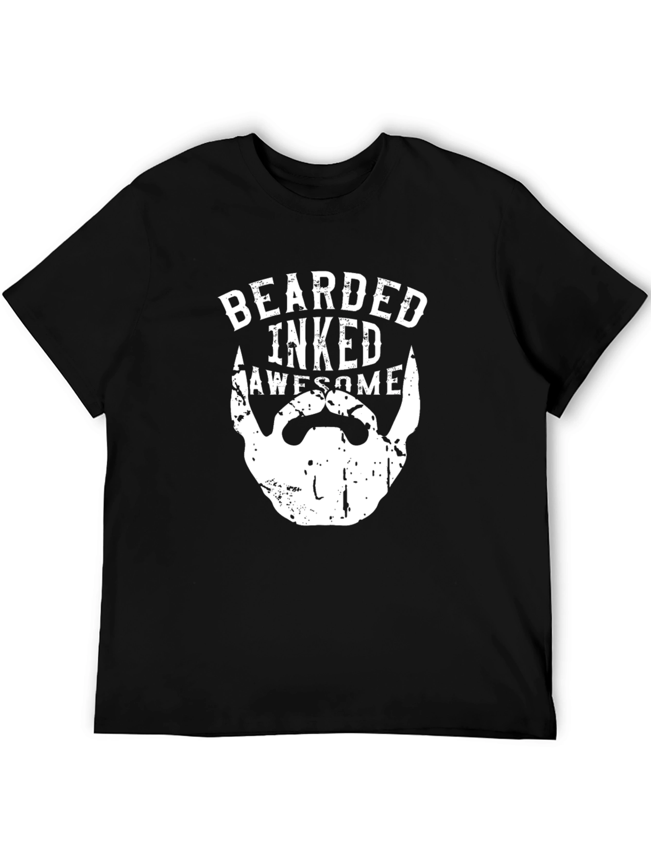 Bearded Inked Awesome T-Shirt - Black