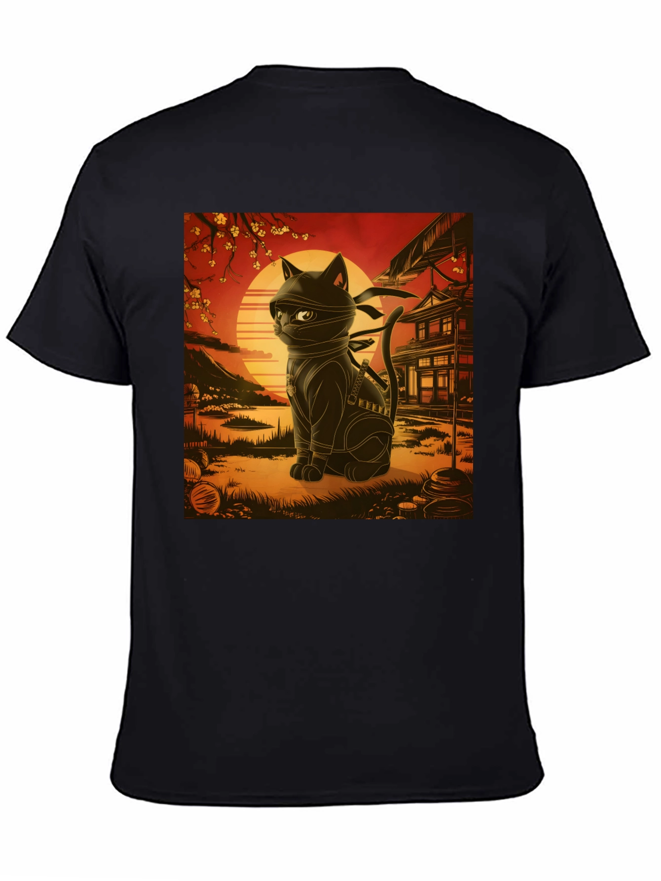 Ninja Cat T-Shirt - Martial Arts Kitten Tee