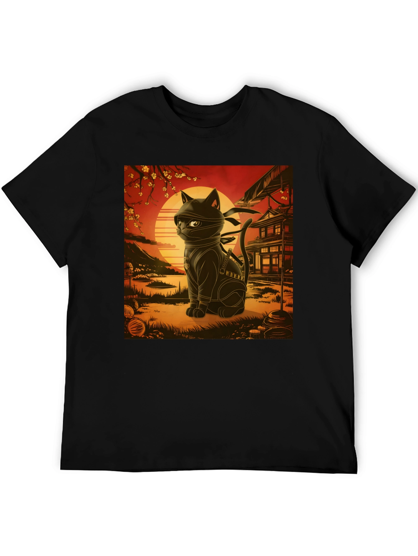 Ninja Cat T-Shirt - Martial Arts Kitten Tee