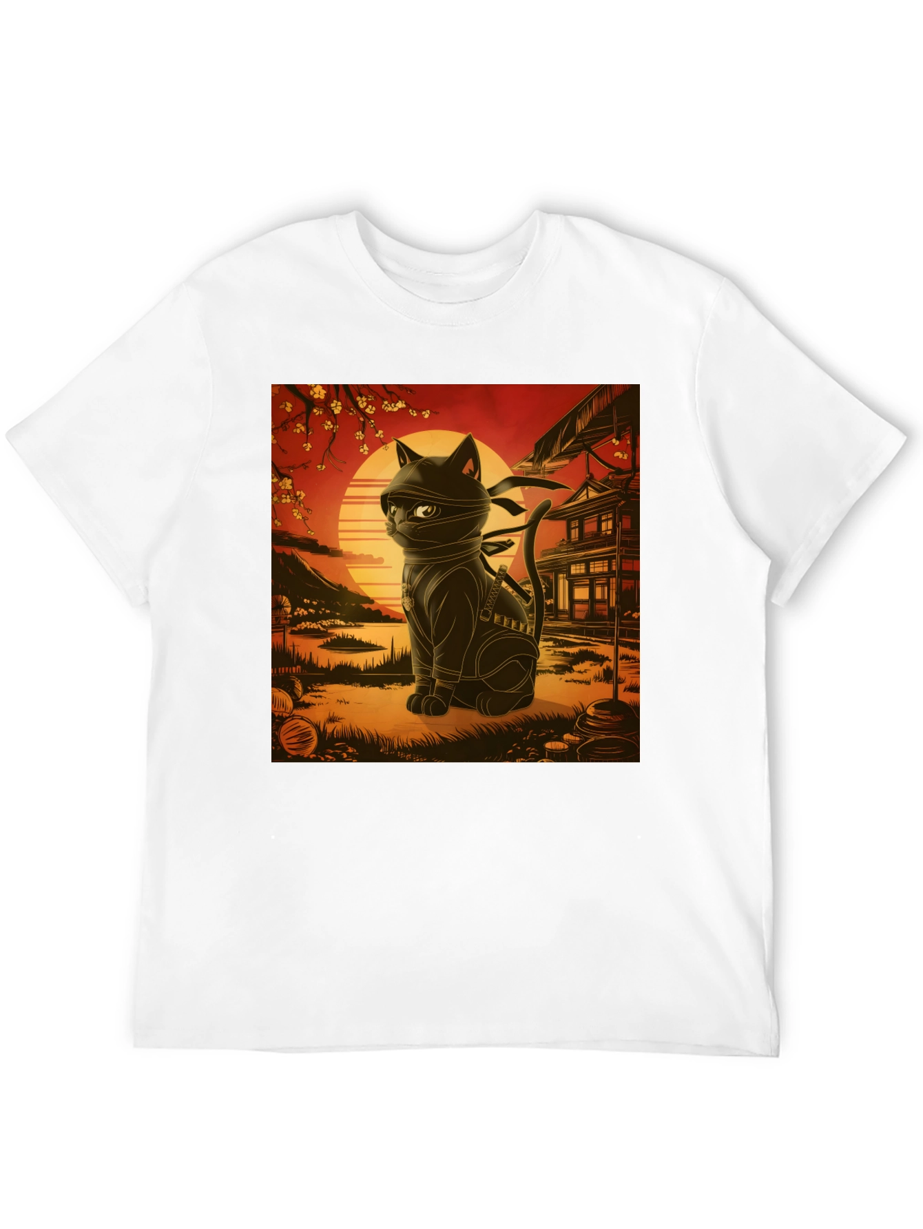 Ninja Cat T-Shirt - Martial Arts Kitten Tee
