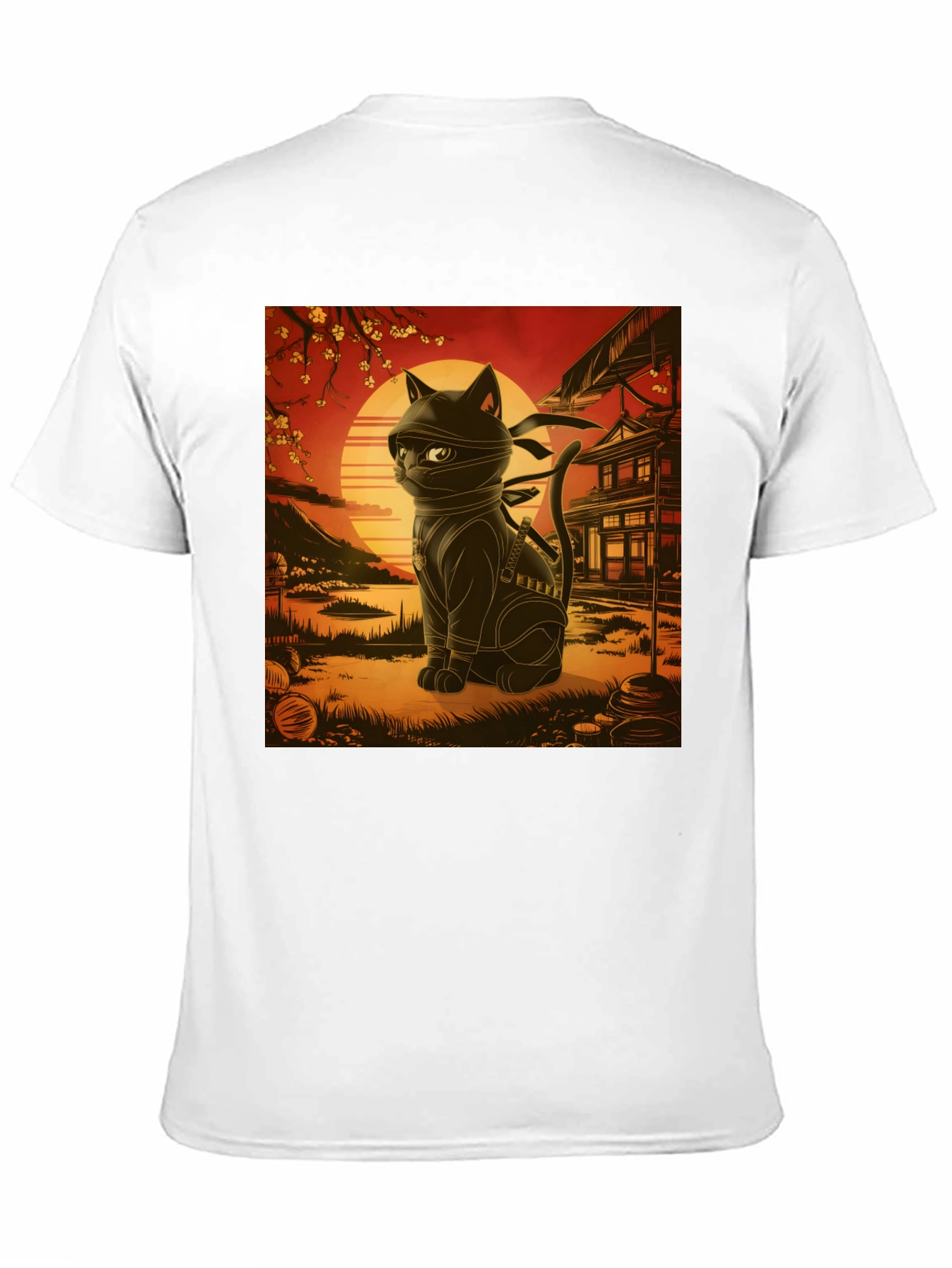 Ninja Cat T-Shirt - Martial Arts Kitten Tee