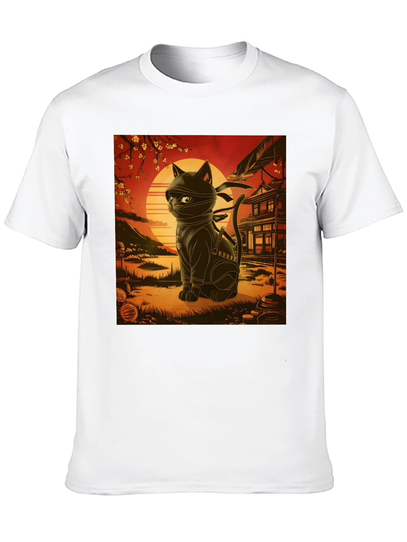 Ninja Cat T-Shirt - Martial Arts Kitten Tee