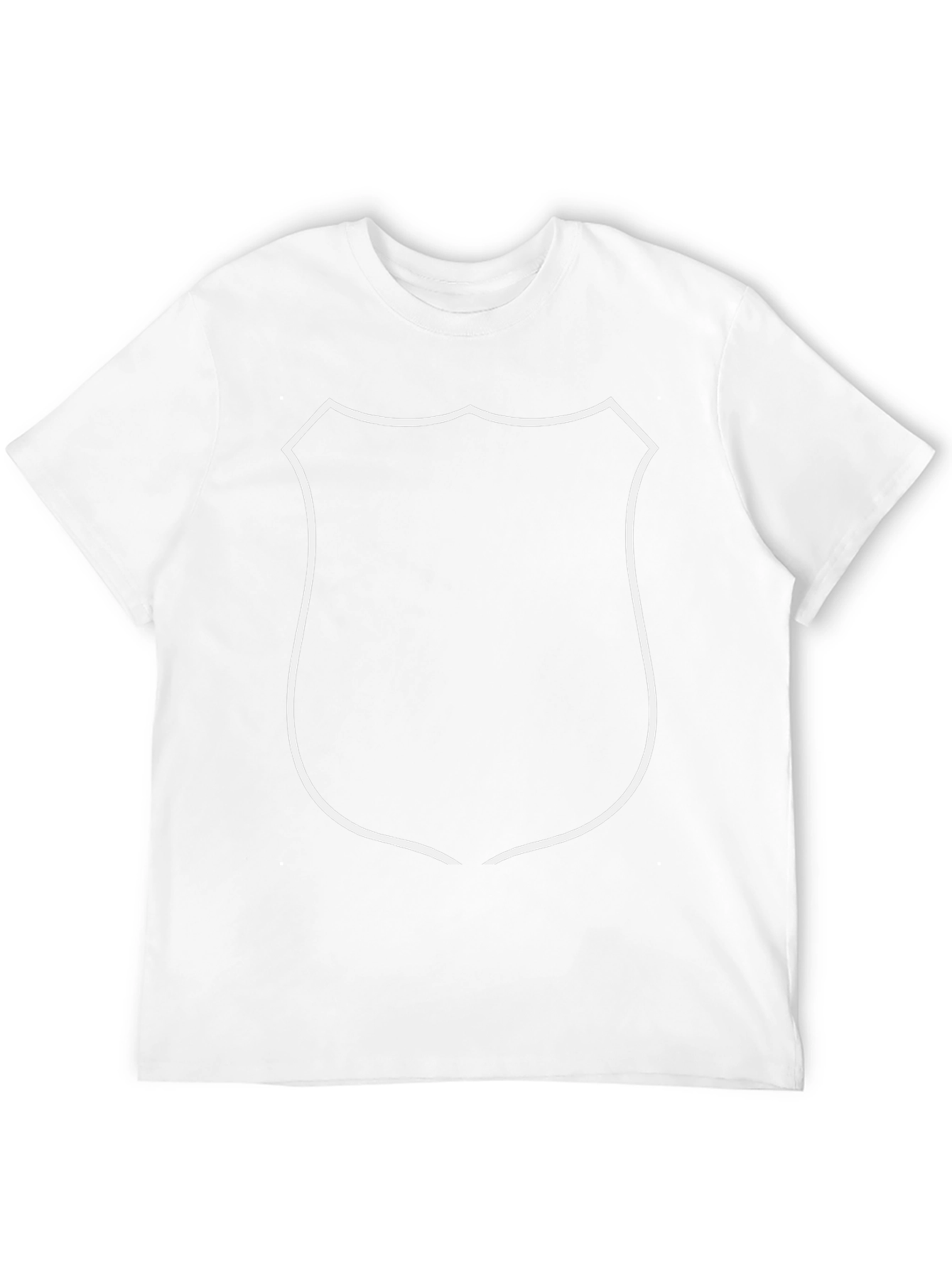 Black T-Shirt with Shield Graphic