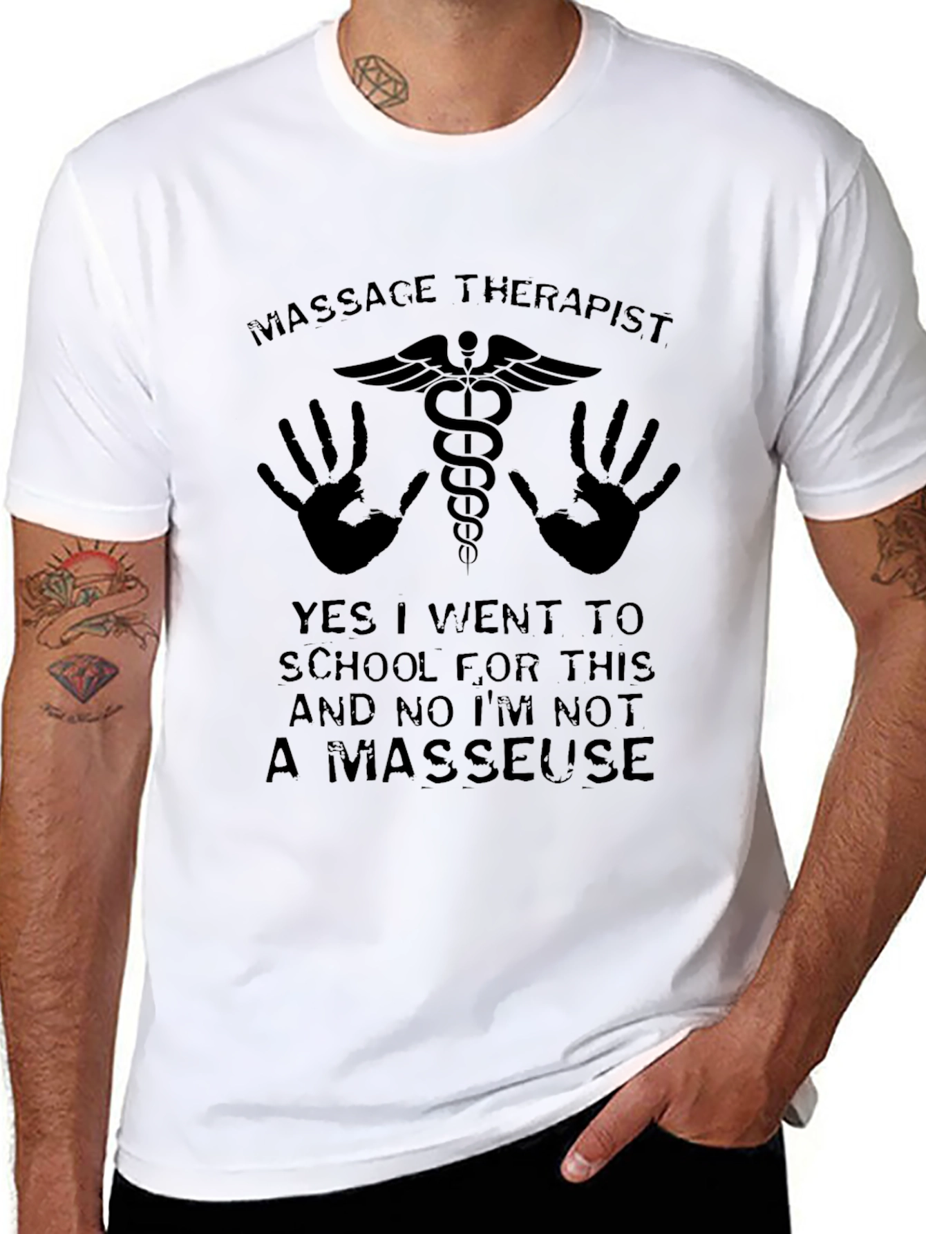 Massage Therapist Graphic T-Shirt - Humor