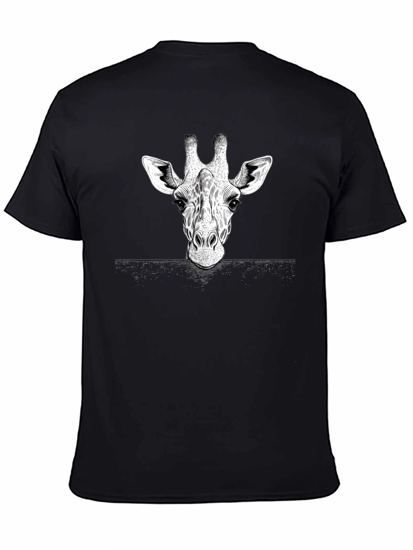 Giraffe Graphic Print T-Shirt
