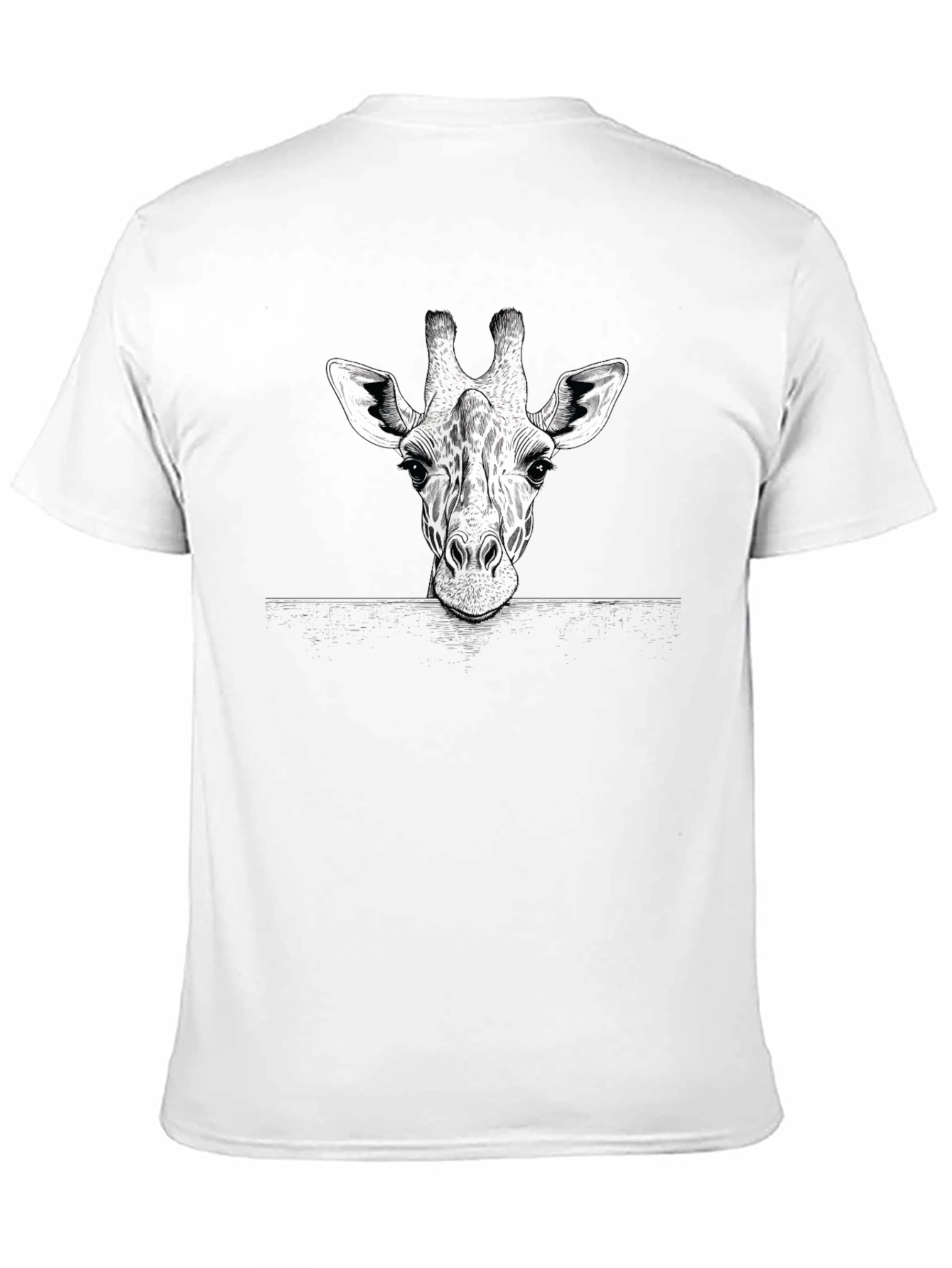 Giraffe Graphic Print T-Shirt