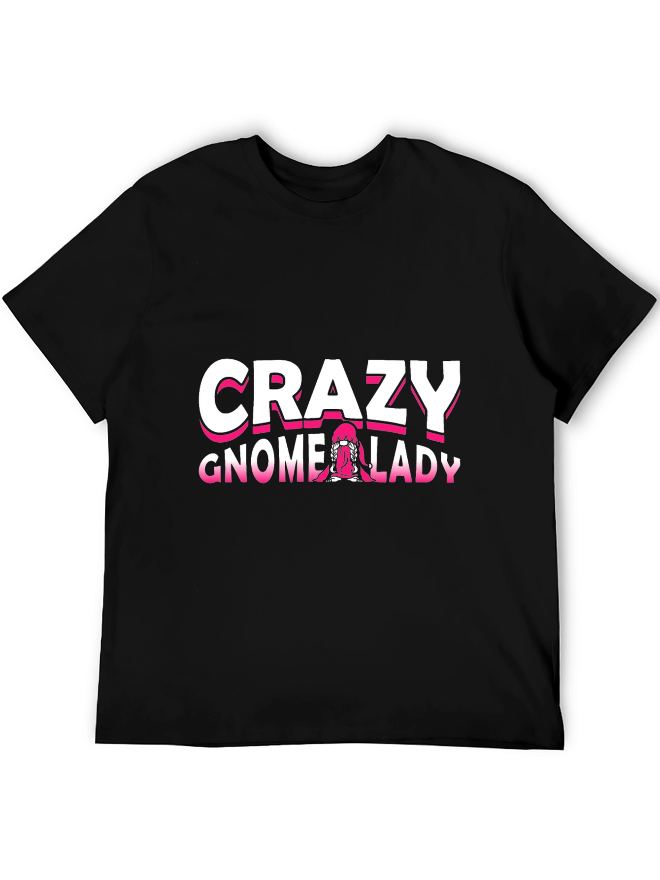 Crazy Gnome Lady T-Shirt