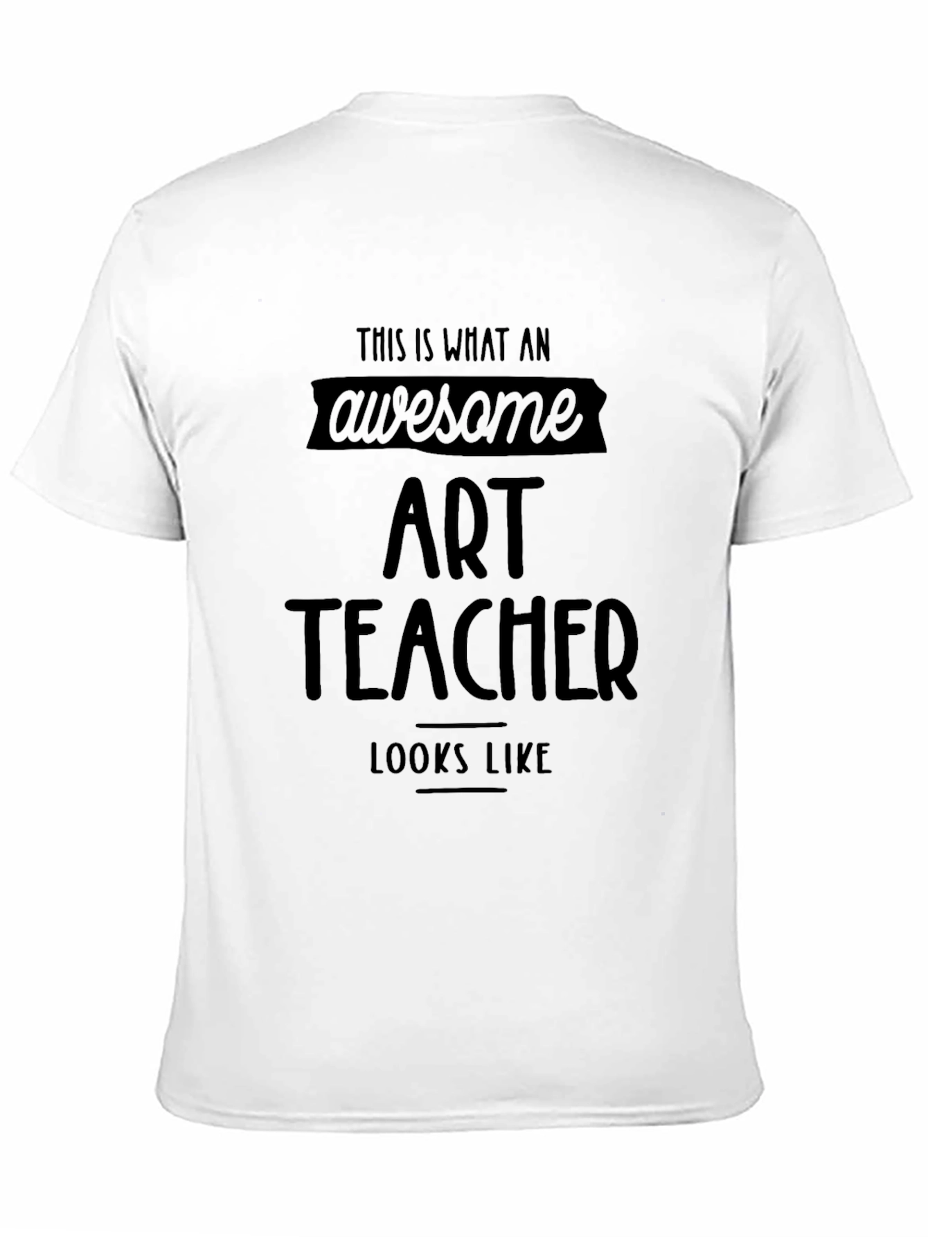 Awesome Art Teacher Black T-Shirt