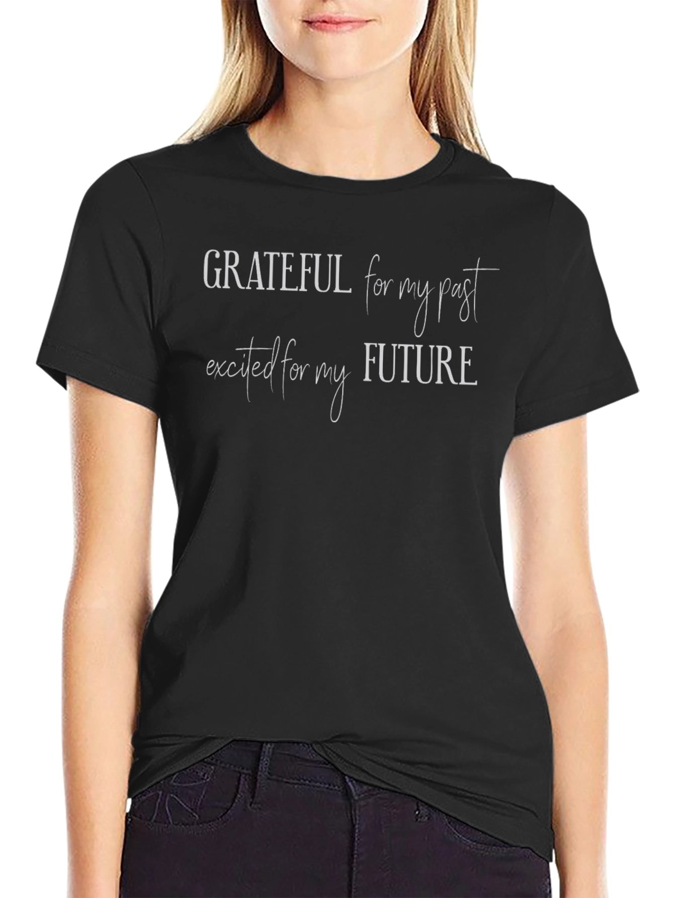 Grateful Past Excited Future Graphic Tee