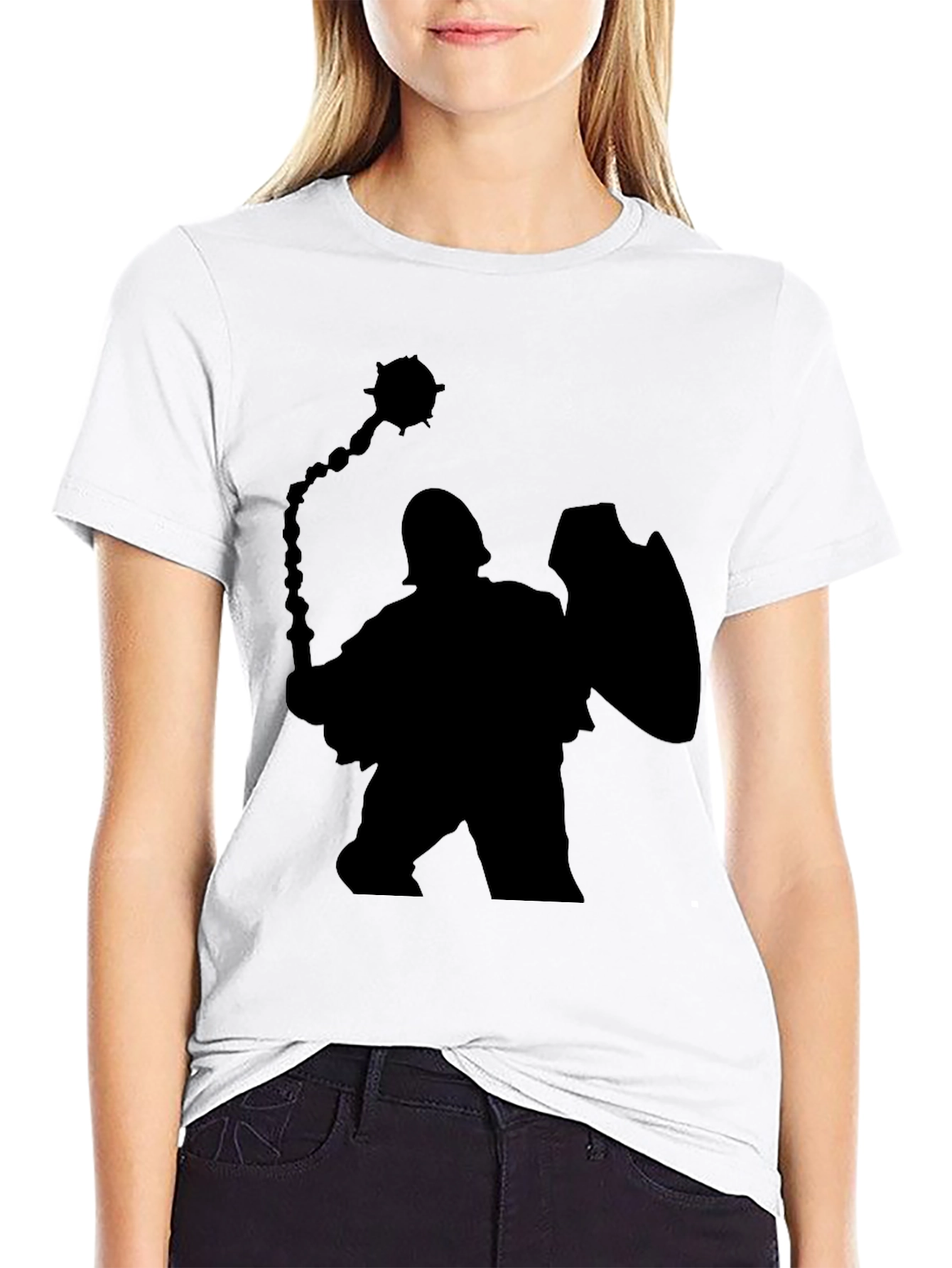 Warrior Silhouette Black T-Shirt