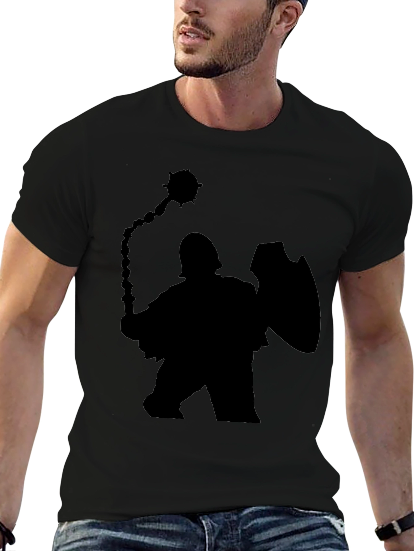 Warrior Silhouette Black T-Shirt