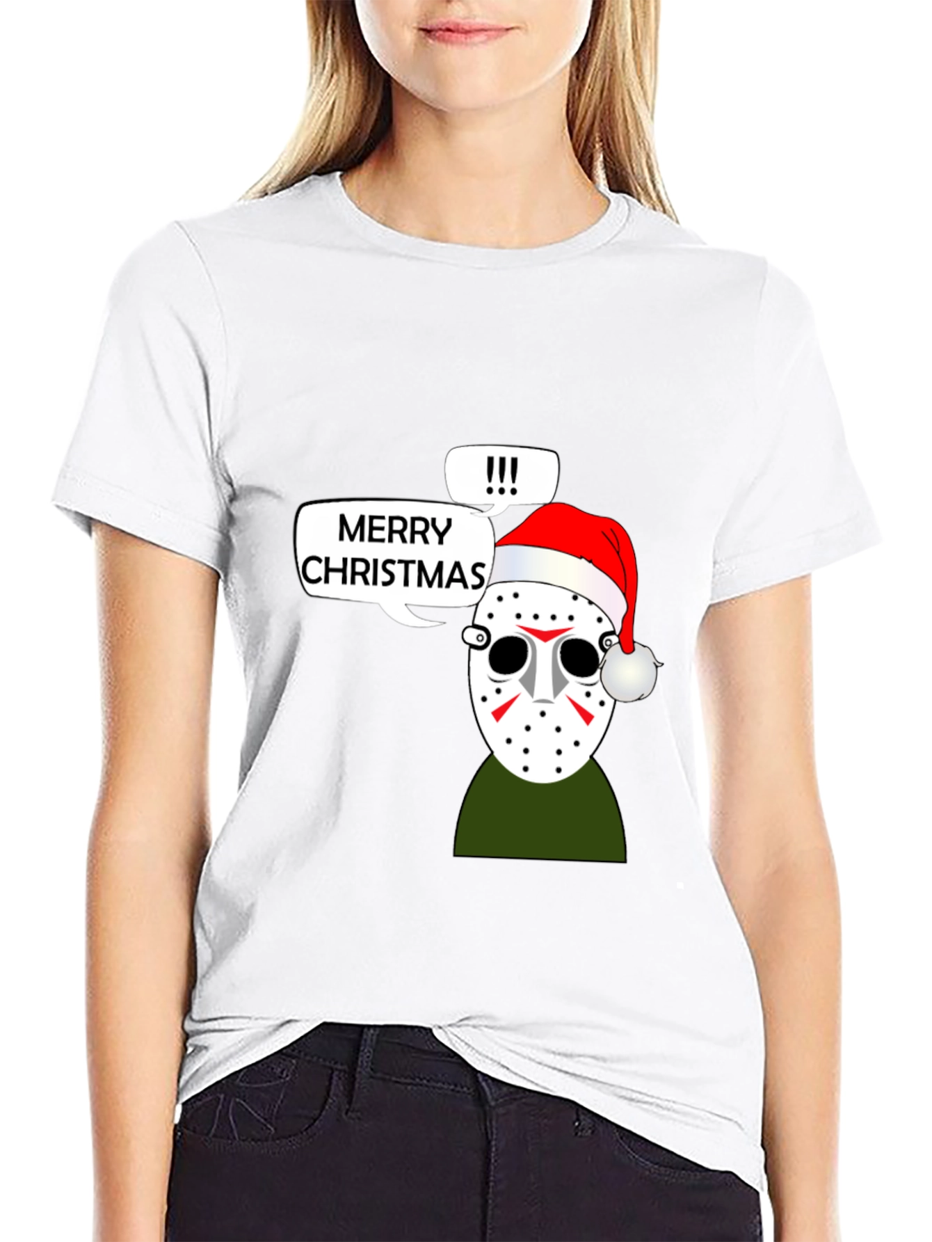 Merry Christmas Jason Mask Holiday T-Shirt