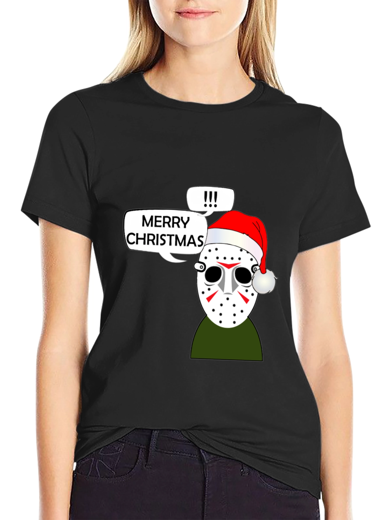Merry Christmas Jason Mask Holiday T-Shirt